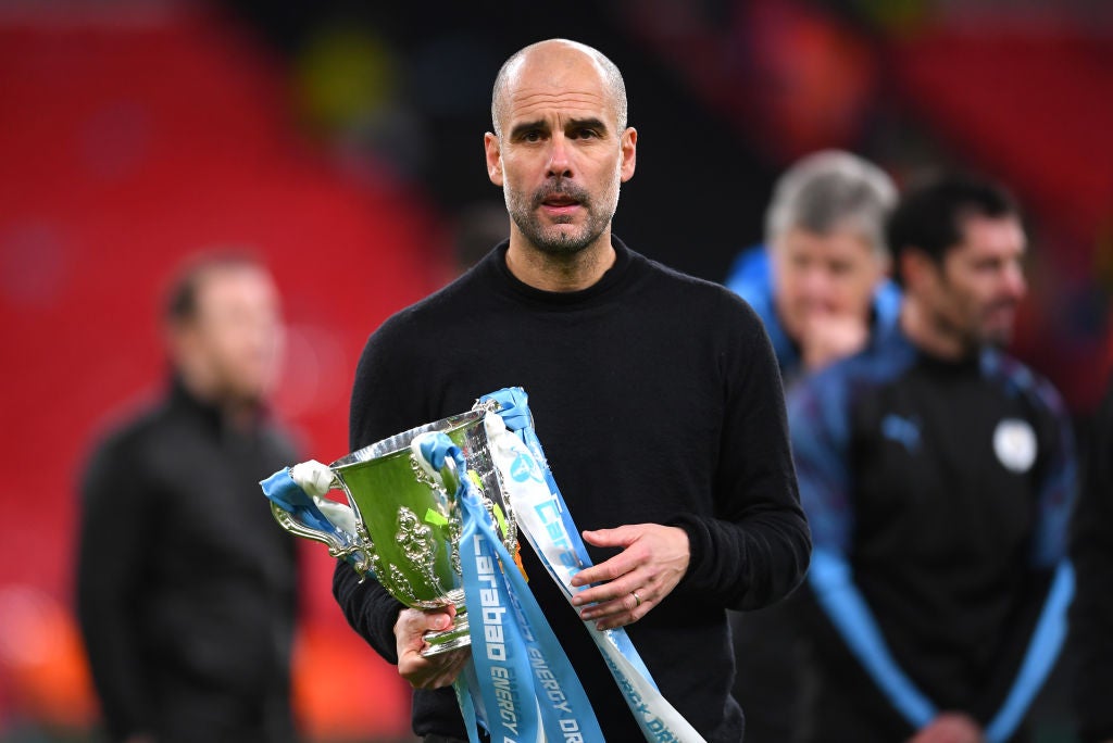 Guardiola has won the Carabao Cup four times in eight attempts with Man City, but not since 2021