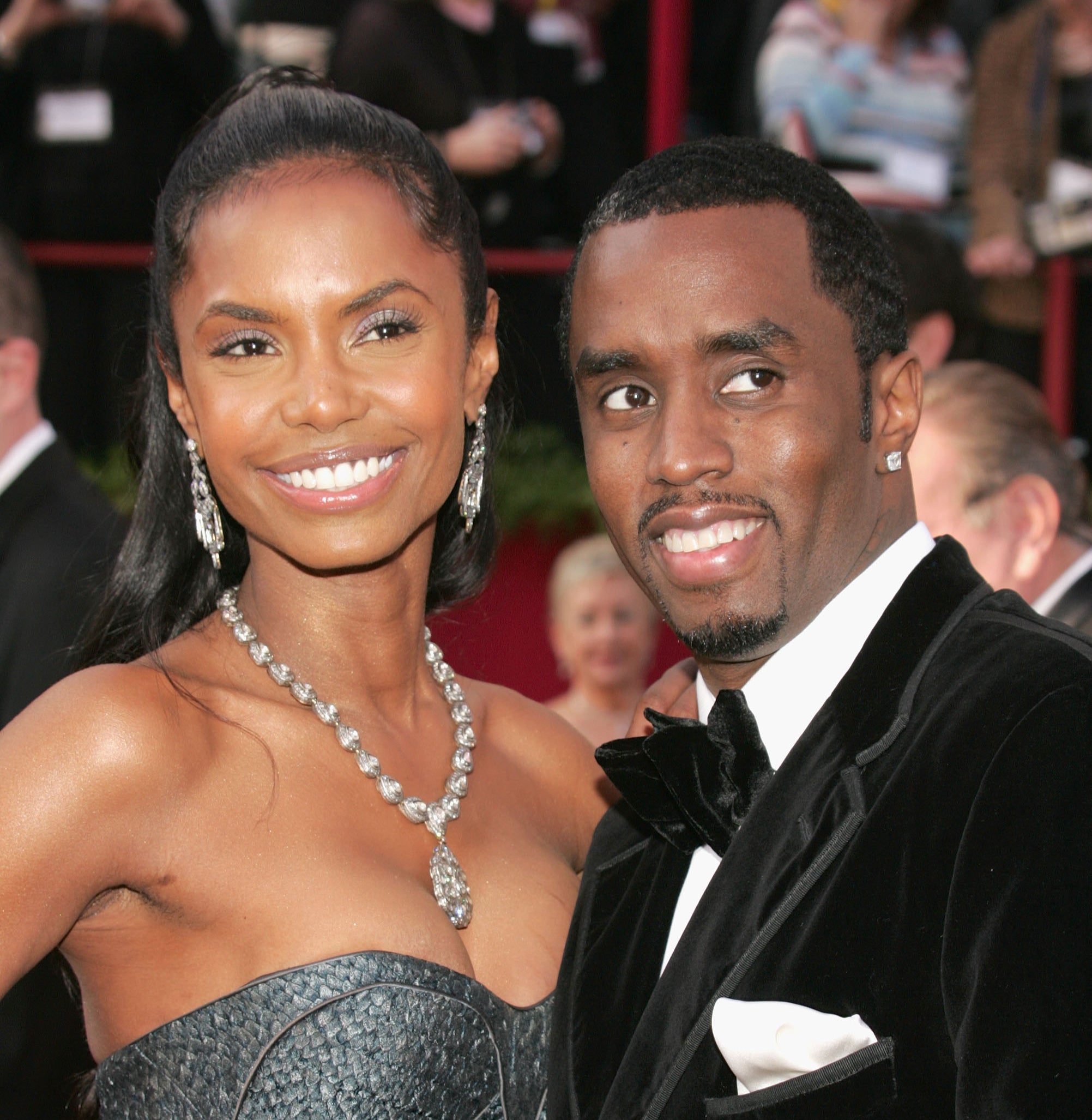 Kim Porter and Diddy dated on and off from the 1990s to 2007, during which time she gave birth to three of his seven children (pictured at the 2005 Annual Academy Awards)