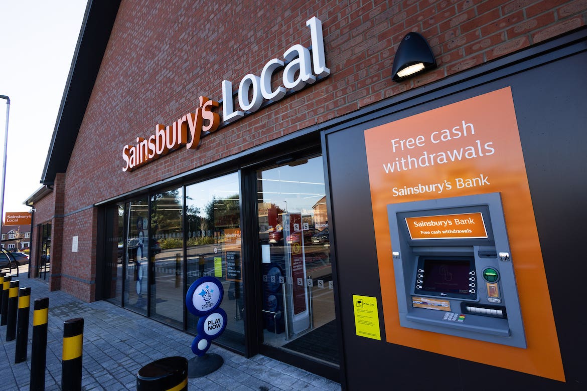 Sainsbury’s has agreed to sell its ATM machines to operator NoteMachine (Sainsbury’s/PA)