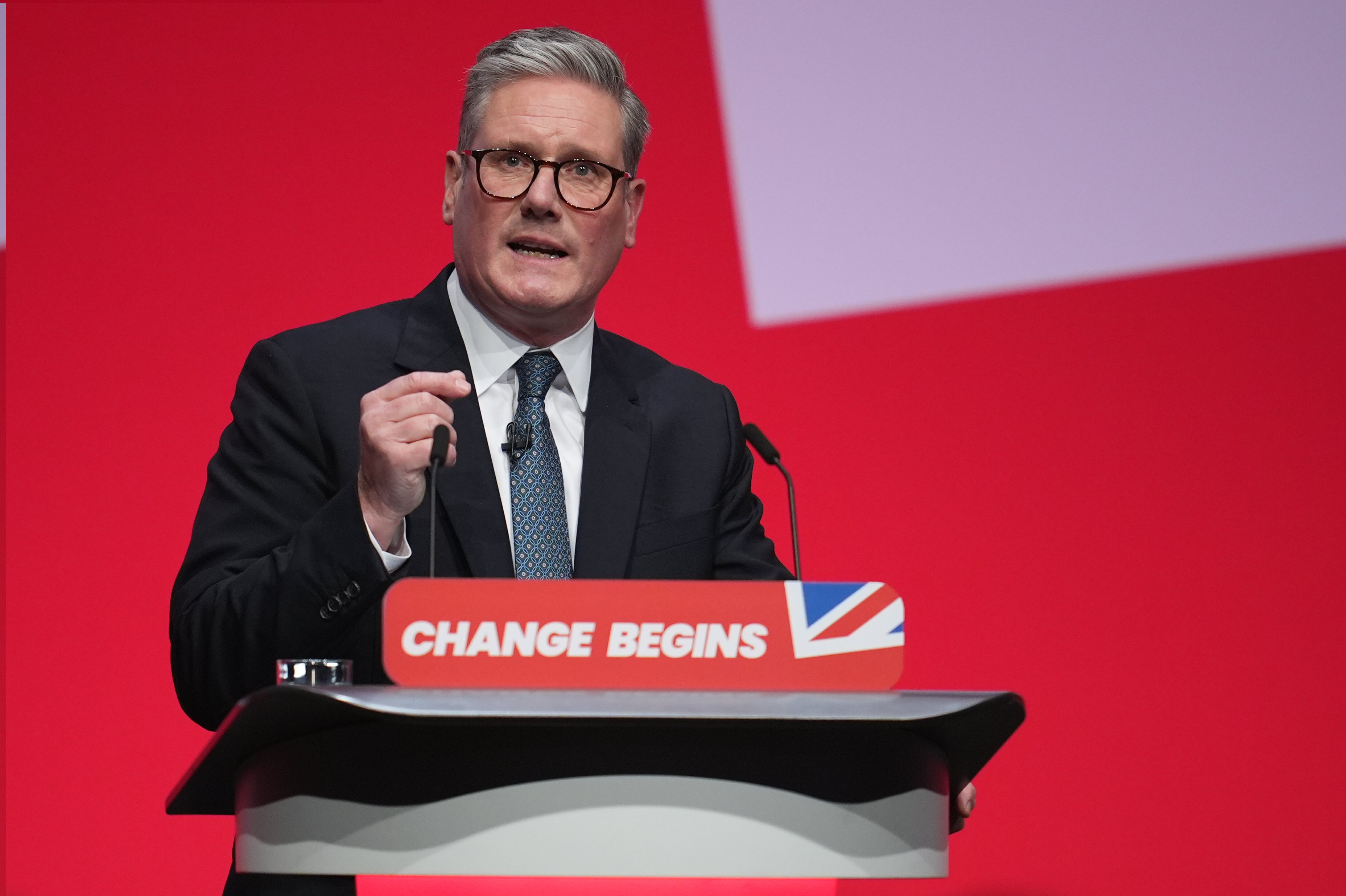 Sir Keir made the embarrassing blunder at the Labour Party conference in Liverpool on Tuesday