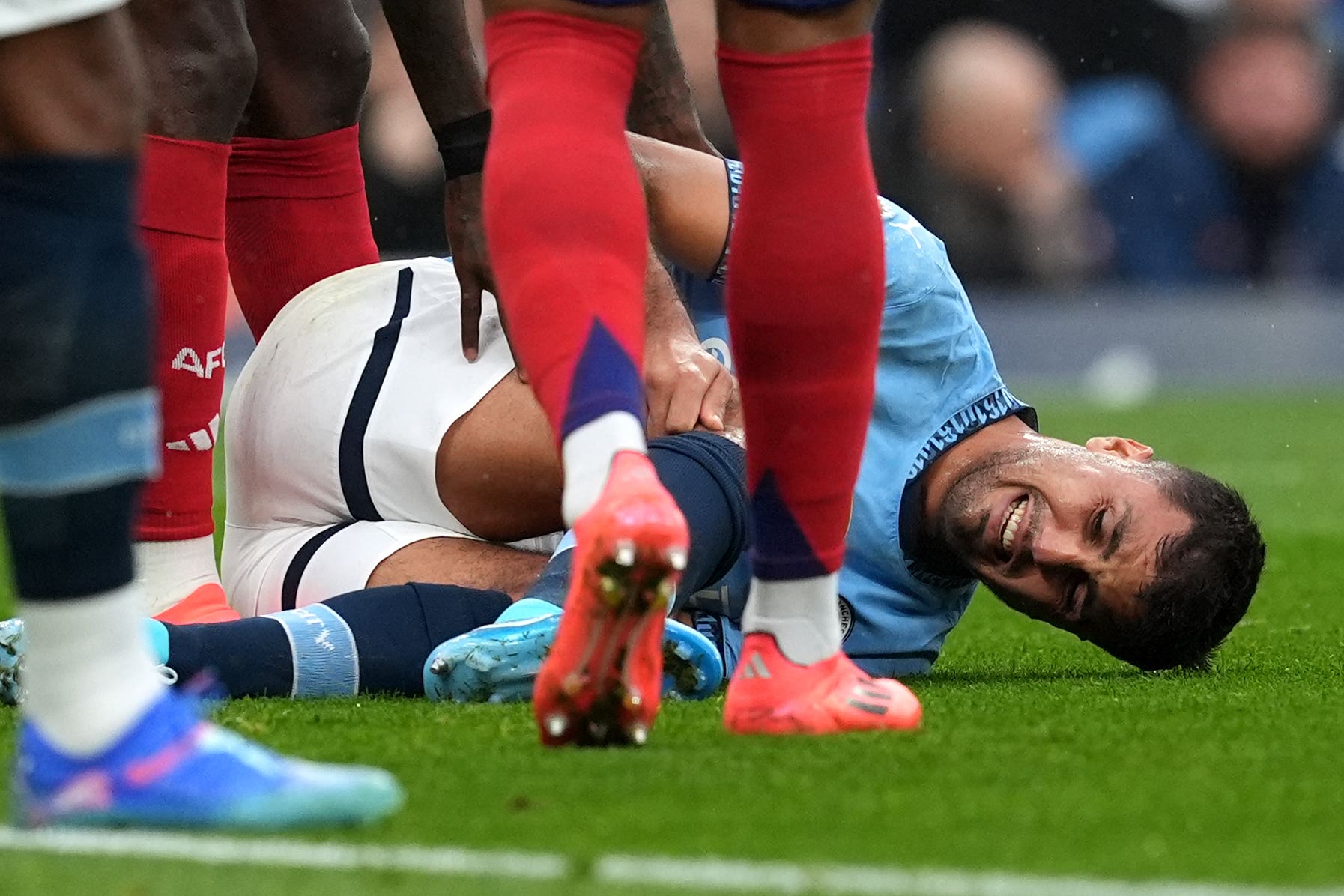 Manchester City boss Pep Guardiola needs to plug the sizeable gap left by injured midfielder Rodri (Martin Rickett/PA)