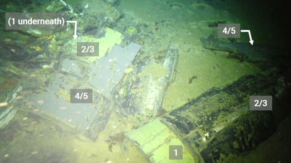 Wreckage from the OceanGate Titan sub, which imploded last summer, killing all five people on board