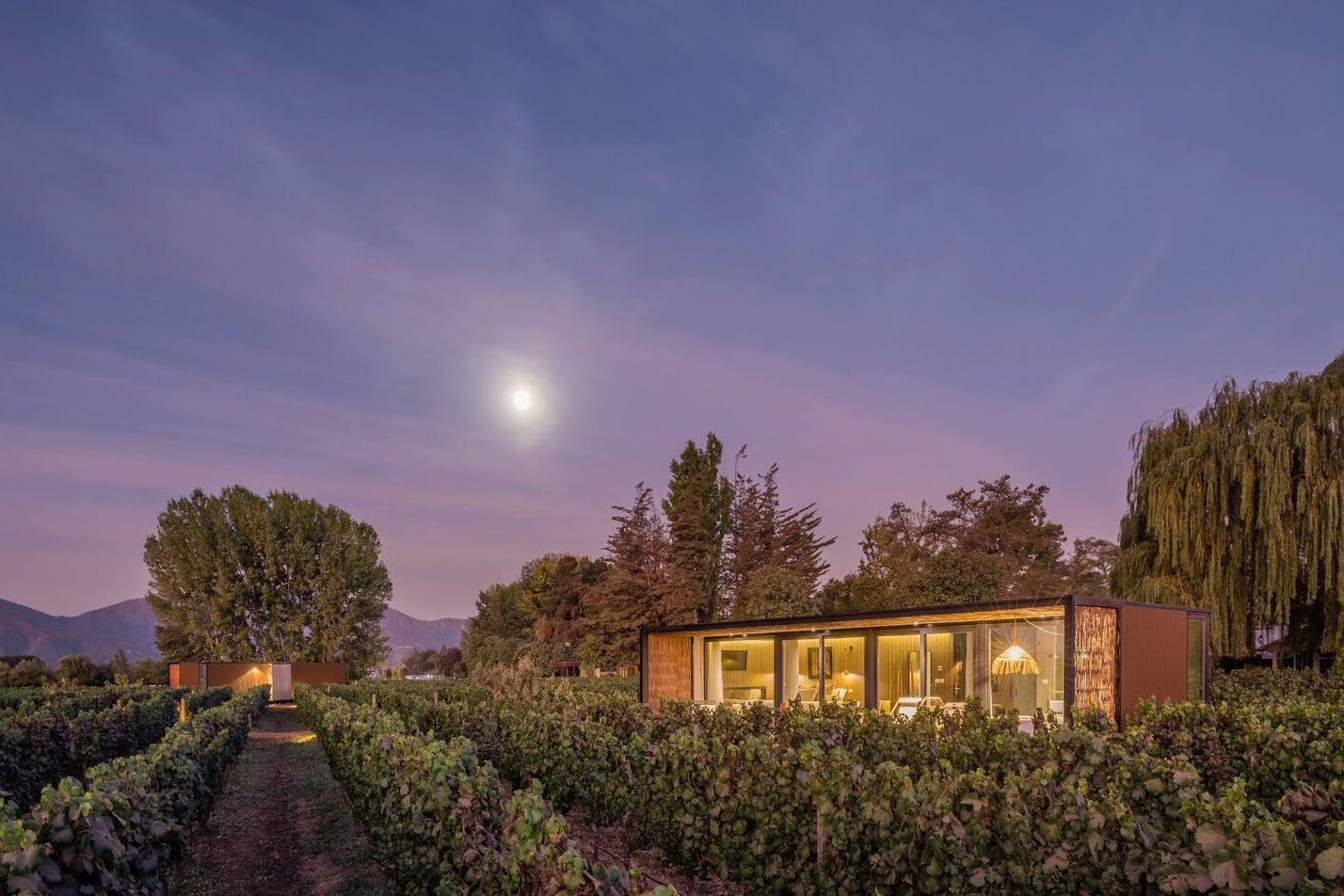 Sleep among the vines before they get turned into wine at Viu Manet in Chile