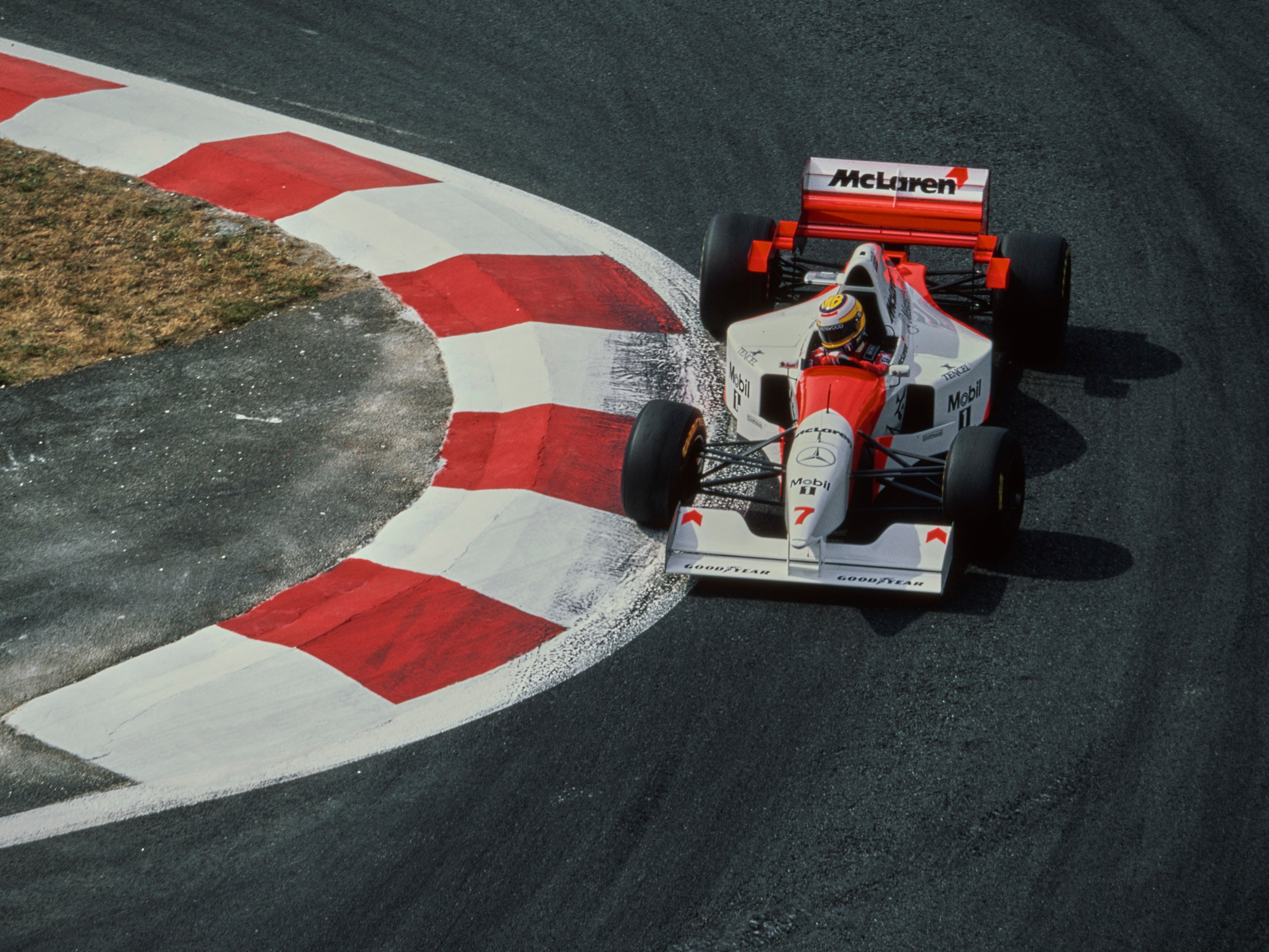 Blundell drove for McLaren in 1995, his final season in the sport