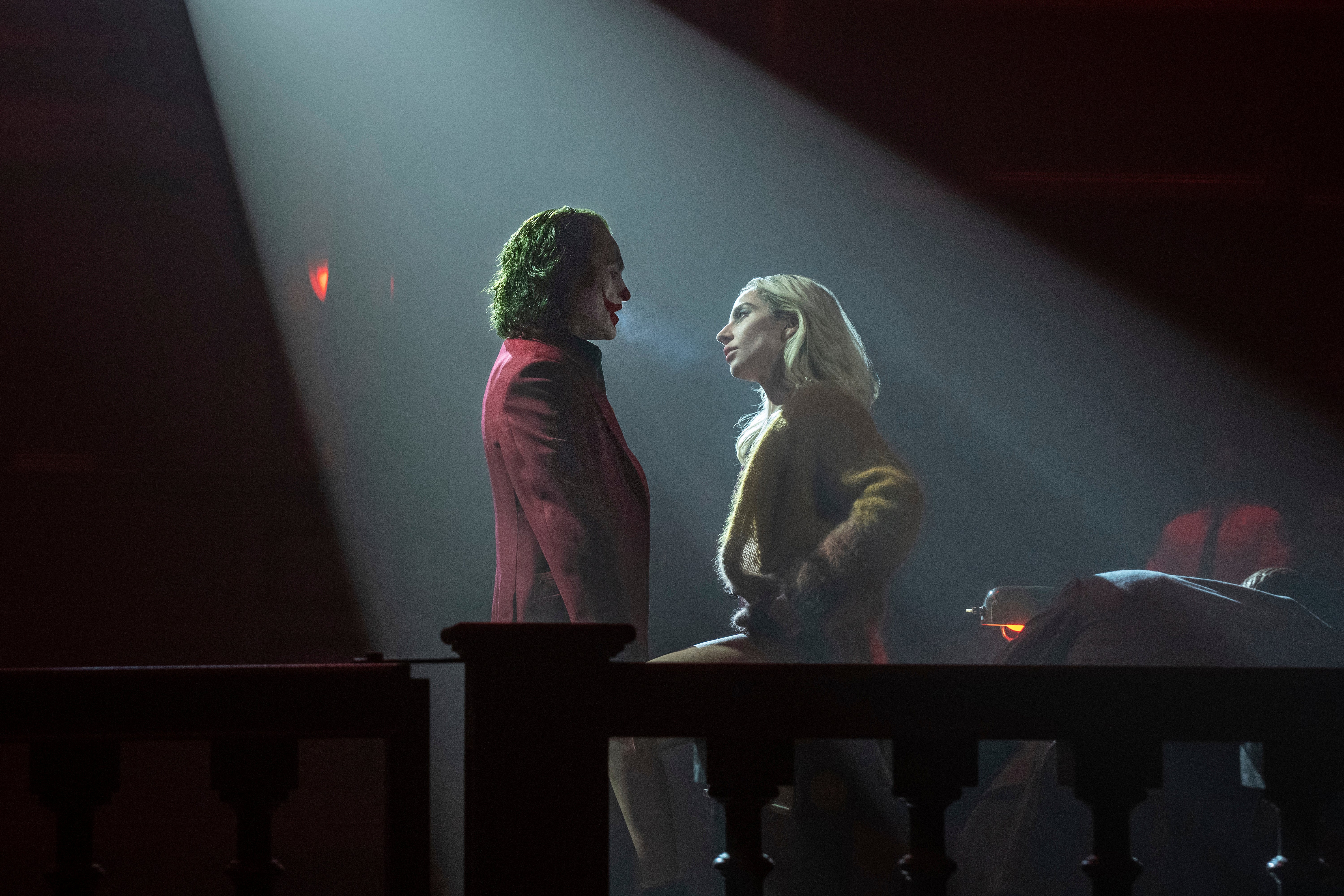 Joaquin Phoenix and Lady Gaga in “Joker: Folie a Deux”