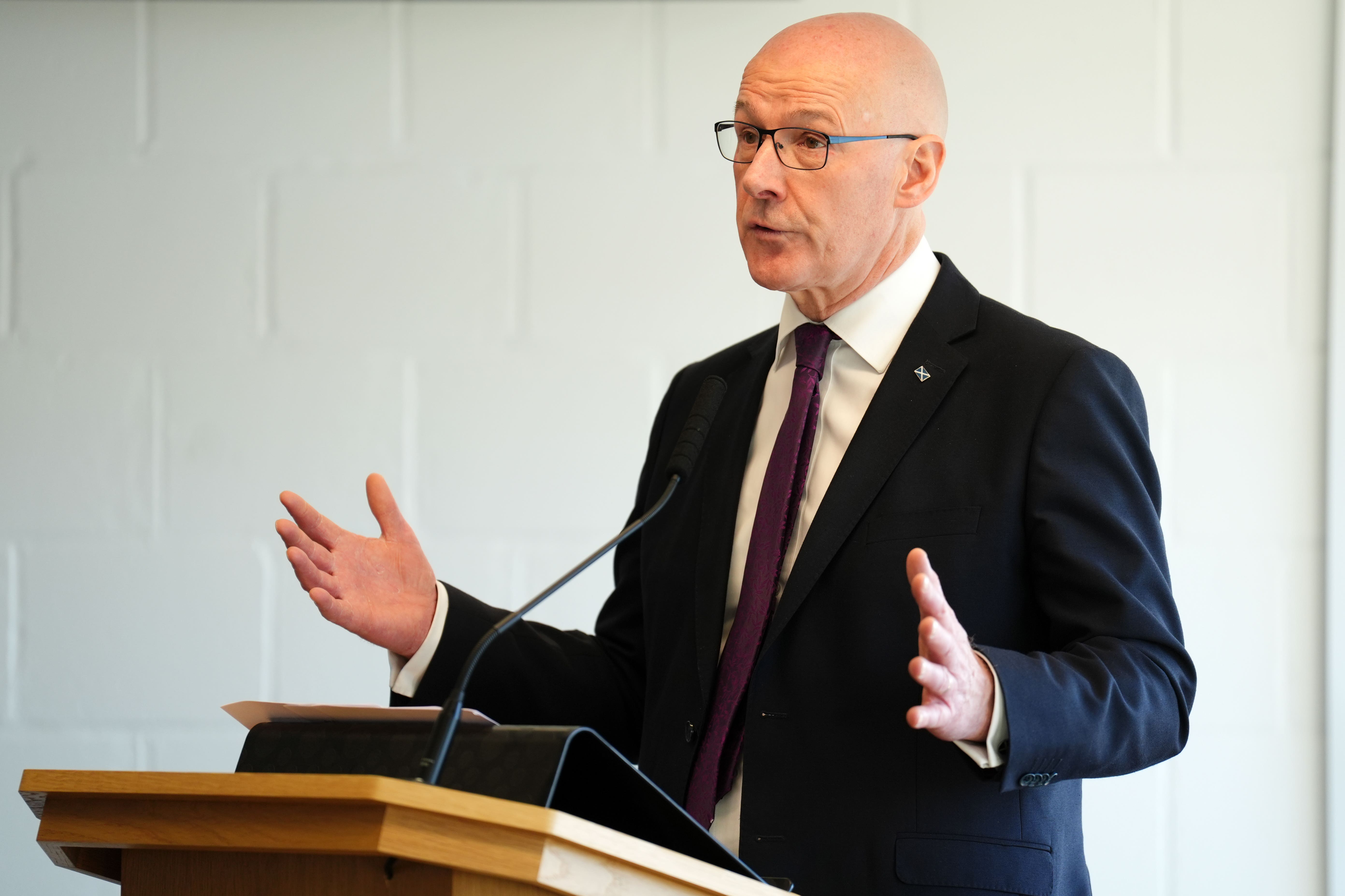 John Swinney has called for a ceasefire (Andrew Milligan/PA)