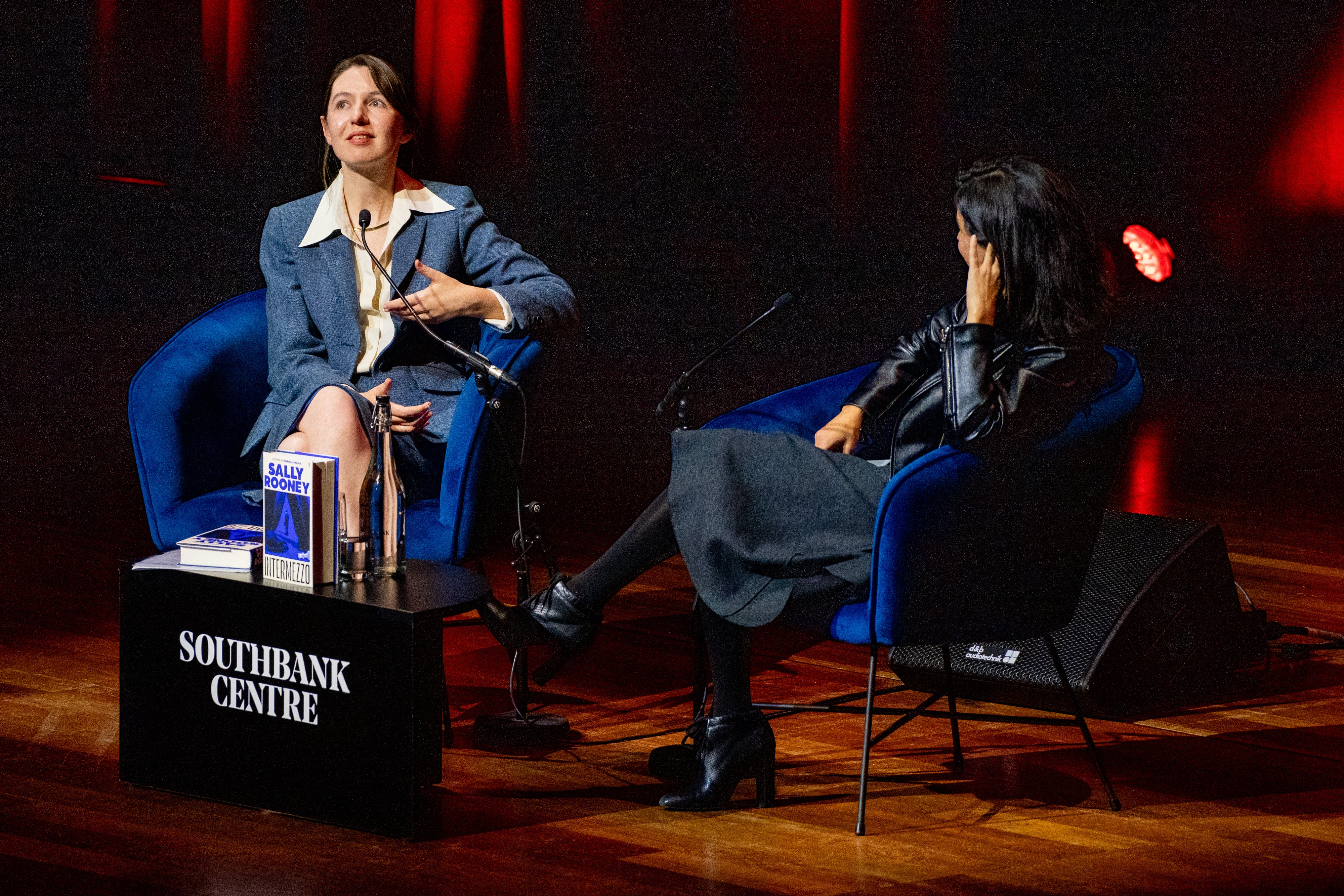 Sally Rooney discusses her new book Intermezzo in conversation with Merve Emre at the Southbank Centre's Queen Elizabeth Hall on Wednesday 25 September 2024. Photo by Pete Woodhead for Southbank Centre.