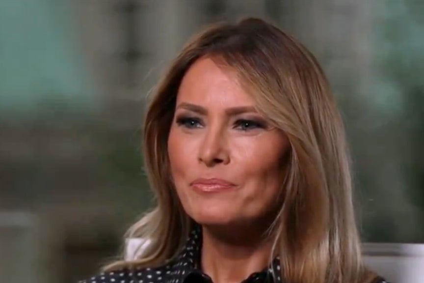 Melania Trump making a rare appearance on Fox News on September 27 2024