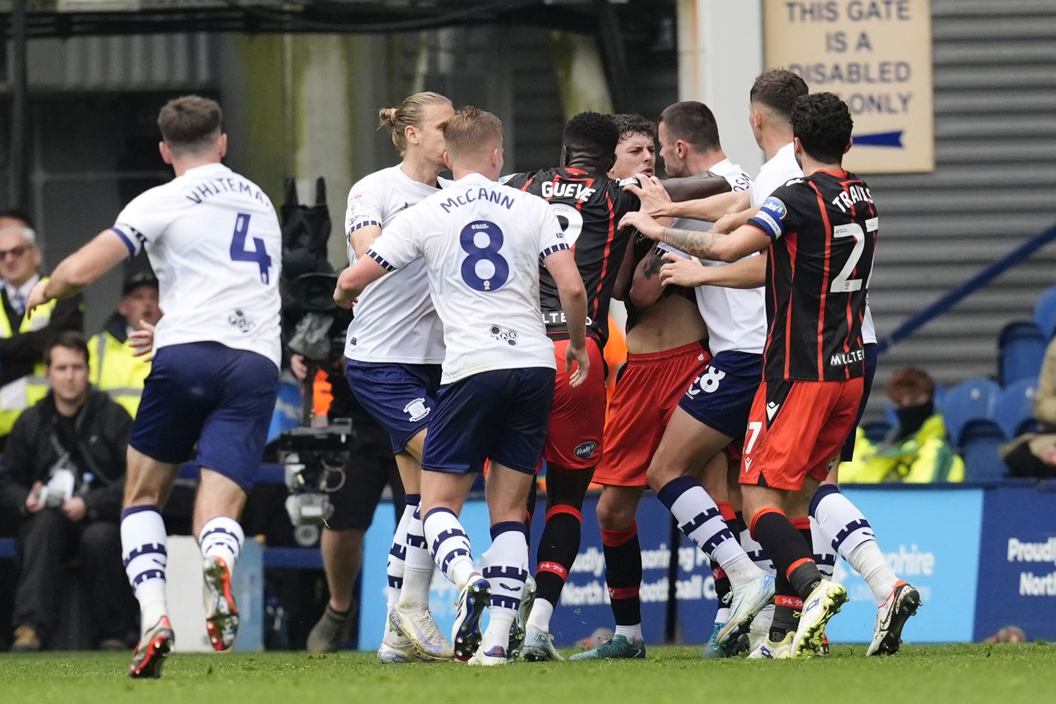 Preston striker Milutin Osmajic has been charged with biting an opponent by the Football Association