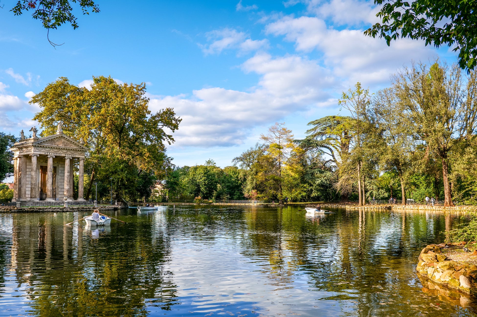 Take the time to relax in one of Rome’s largest landscaped gardens, Villa Borghese