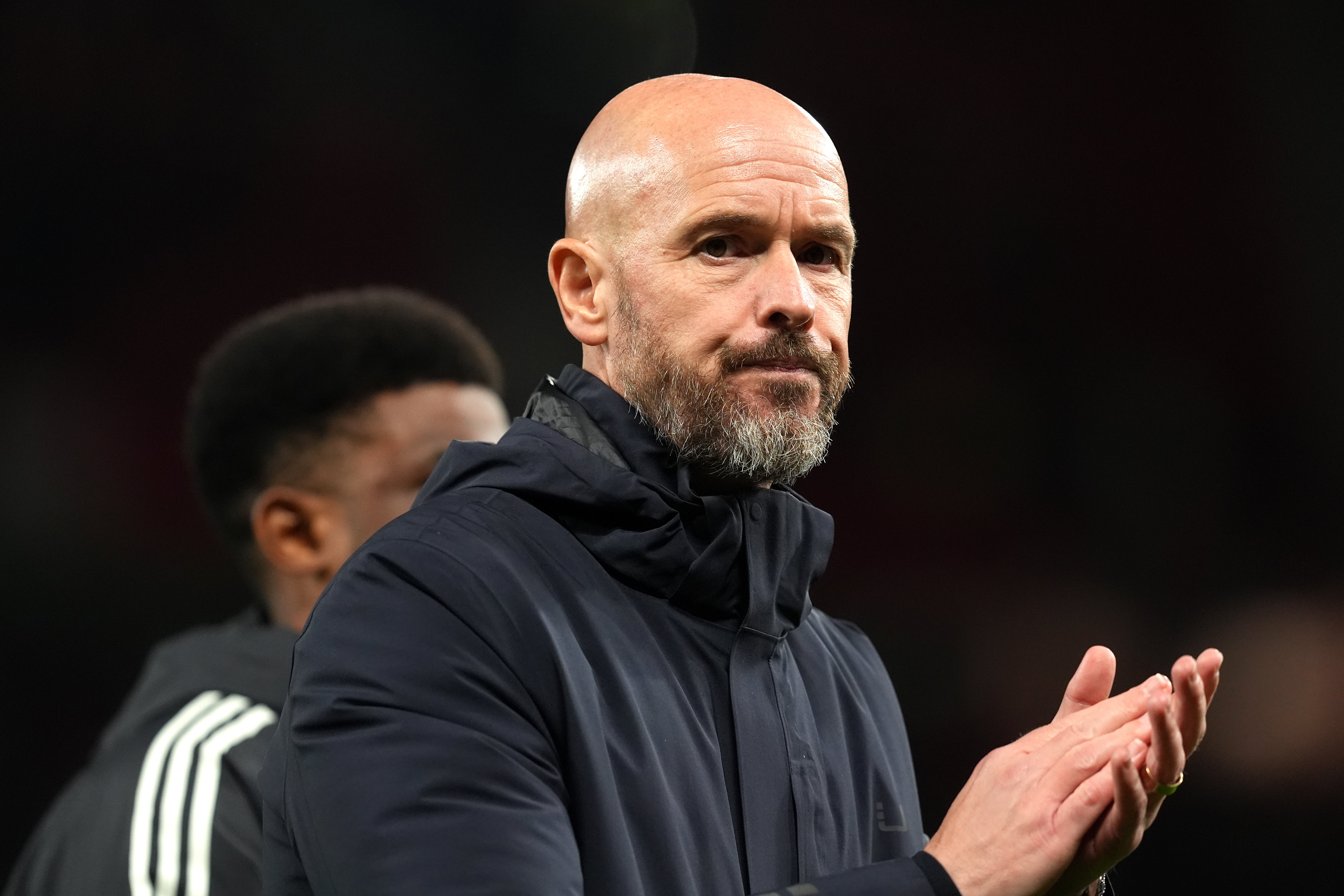 Manchester United manager Erik ten Hag is under pressure at Old Trafford (Martin Rickett/PA)