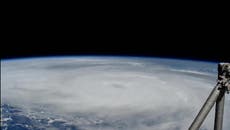 ISS orbits above Hurricane Helene as storm approaches Florida with 120mph winds