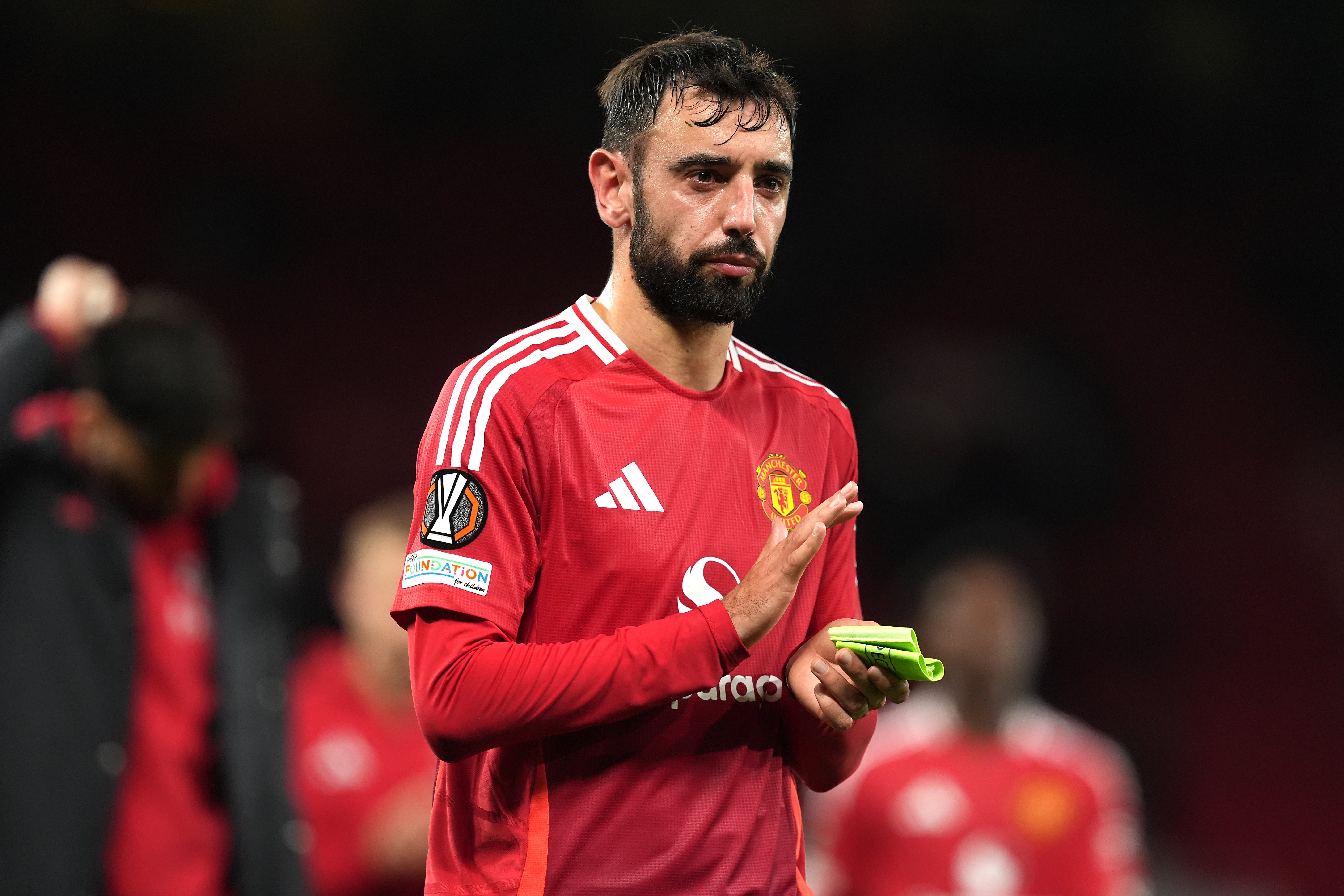 Bruno Fernandes has yet to find the net for United this season (Martin Rickett/PA)