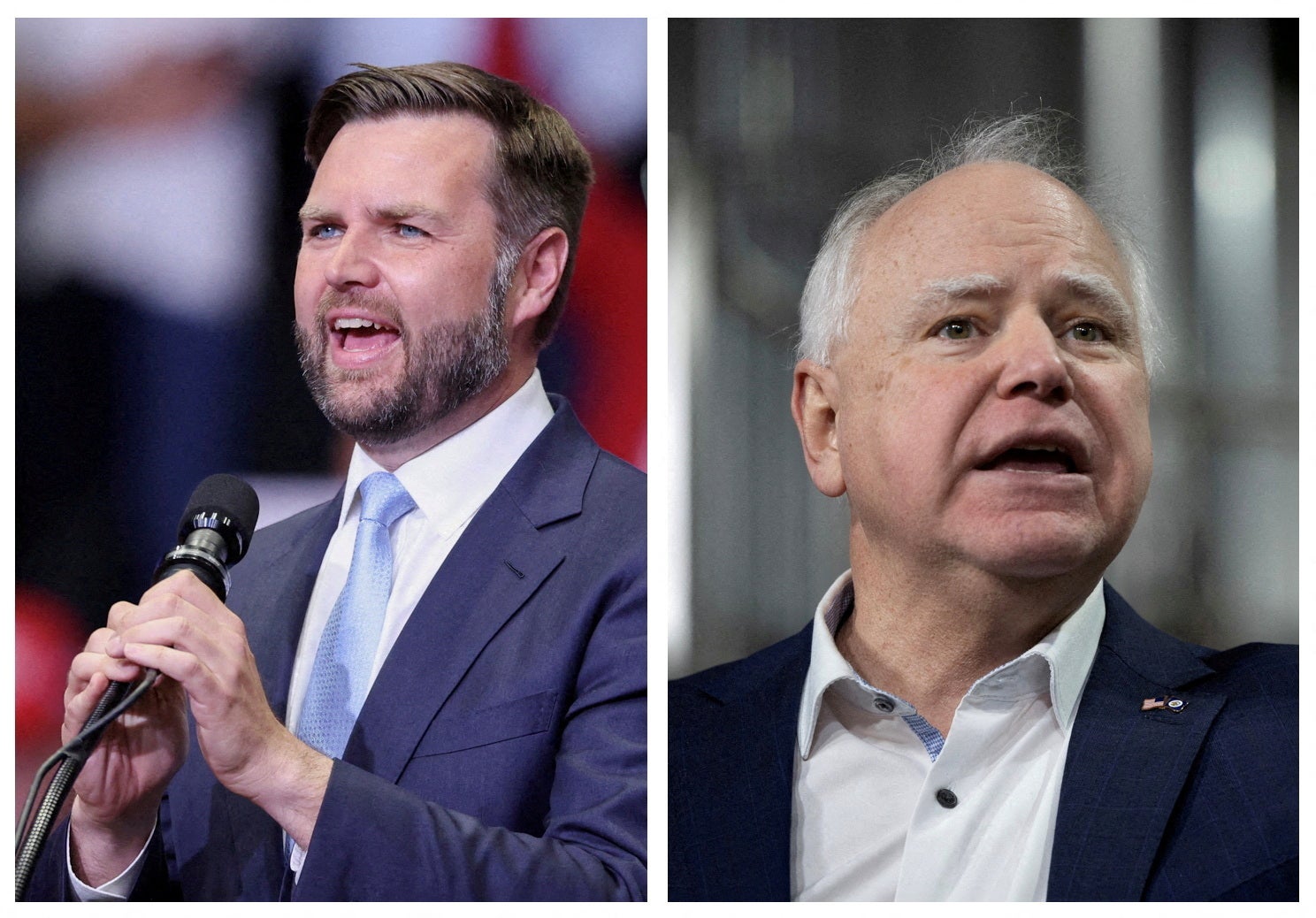 JD Vance and Tim Walz will go head to head on Tuesday in their only debate