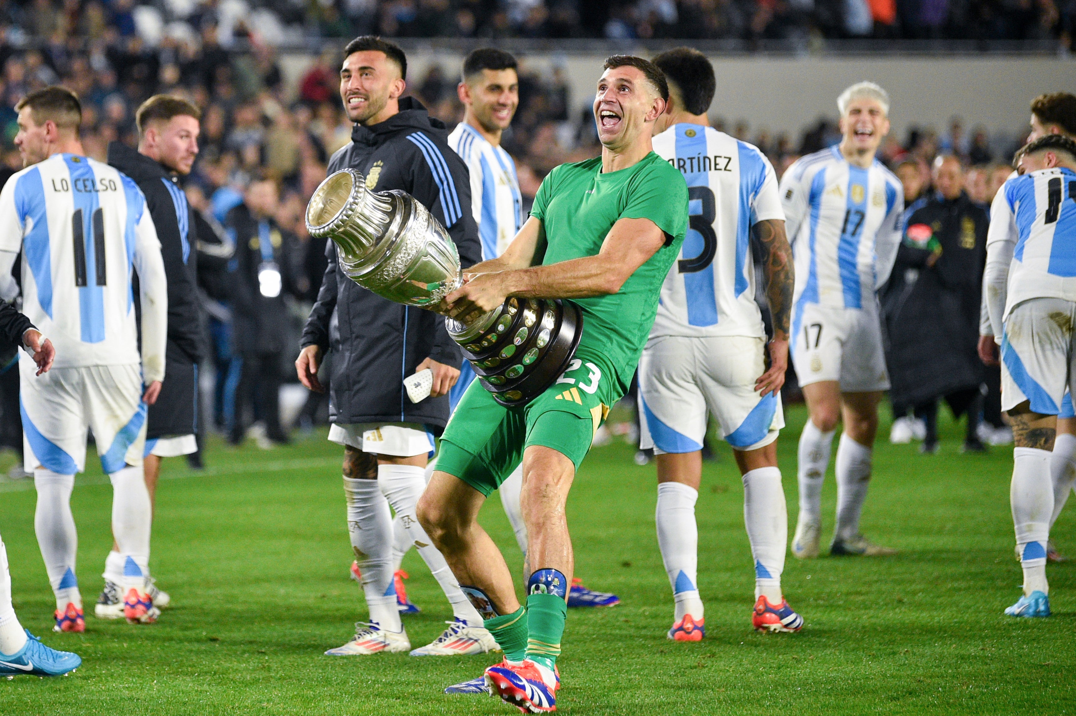 Emiliano Martinez’s lewd celebration has led to a two-match ban