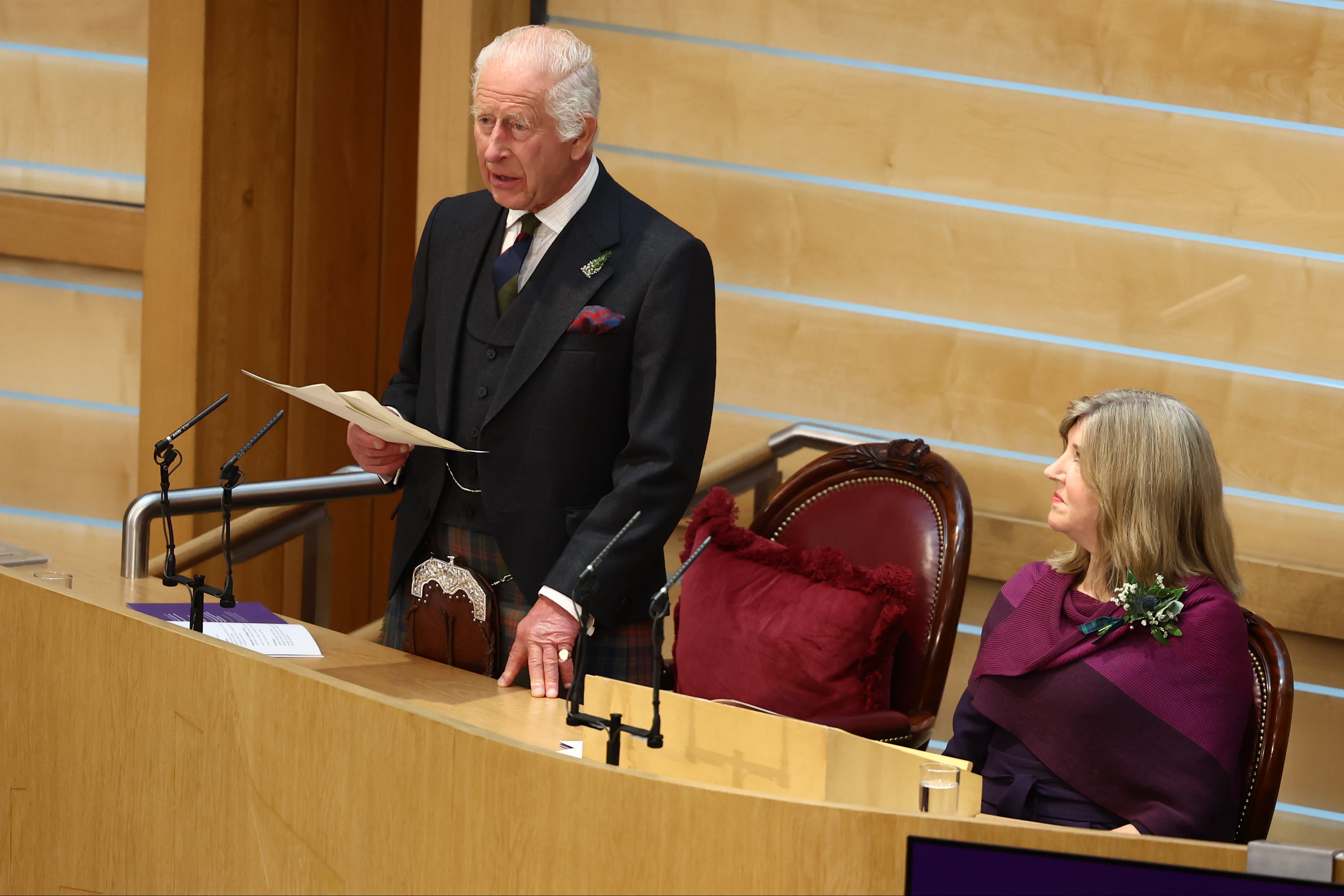 King Charles recalled the death of the late Queen, who chose to spend her final days in Balmoral