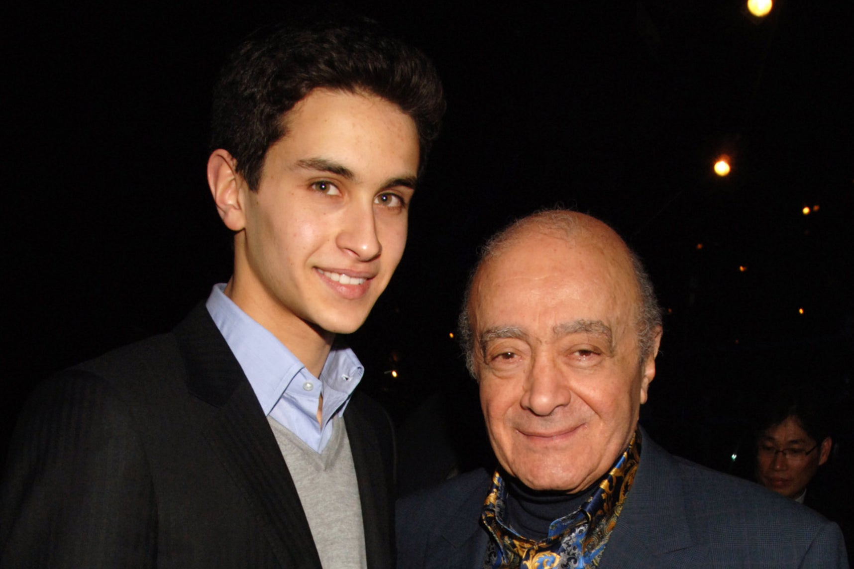 Omar al-Fayed pictured with father Mohamed al-Fayed