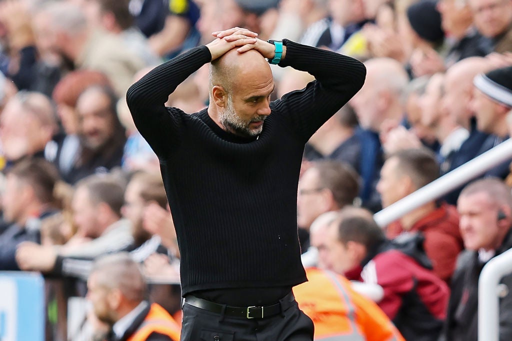 Guardiola’s side dropped points at Newcastle on Saturday