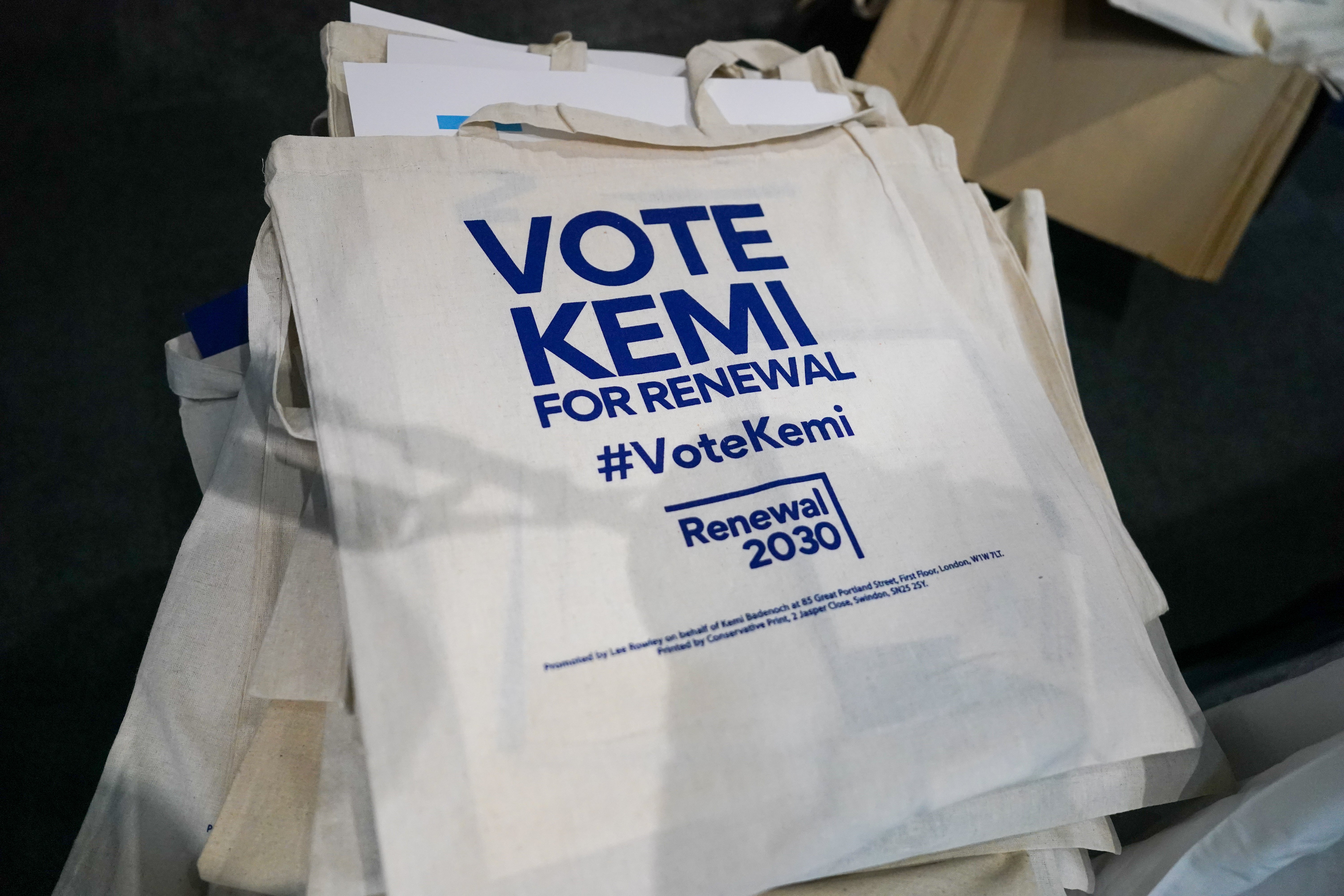 Campaign merchandise for Kemi Badenoch