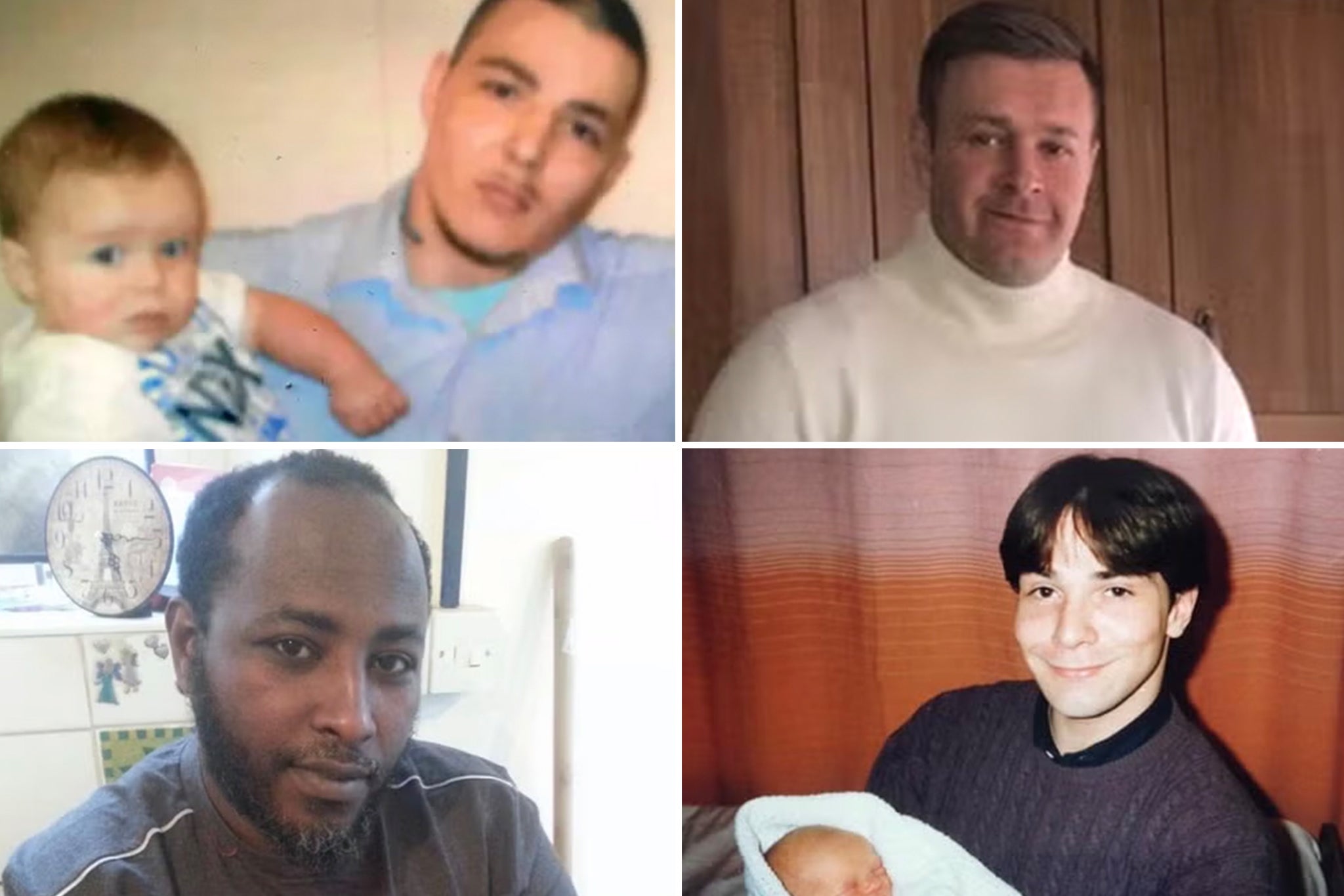 Among those languishing under IPP jail terms are (clockwise, from top left) Thomas White, James Lawrence, Yusuf Alia and Abdullahi Suleman