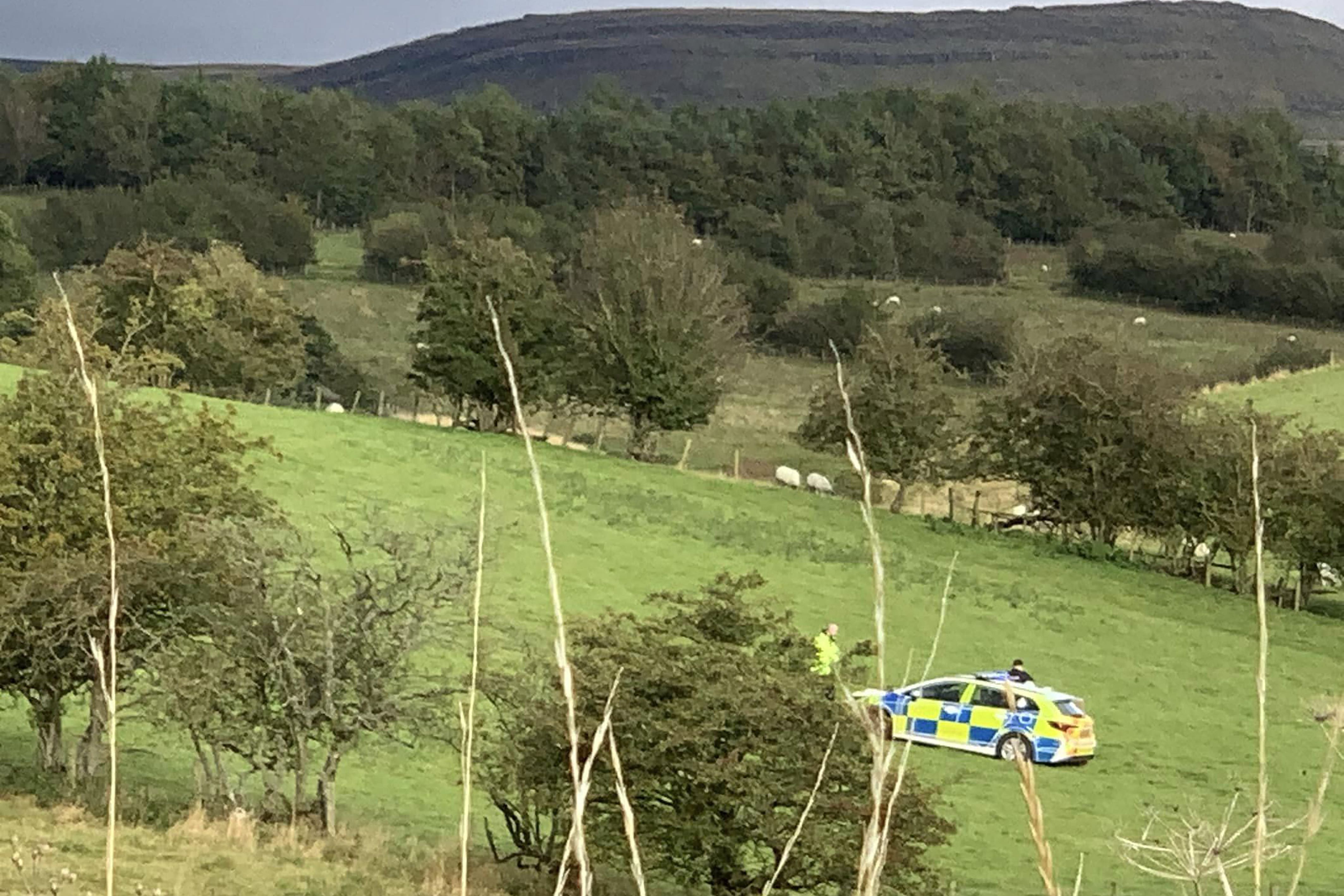 Police at the farm in the Warcop area of Cumbria (Frank Chalmers/PA)