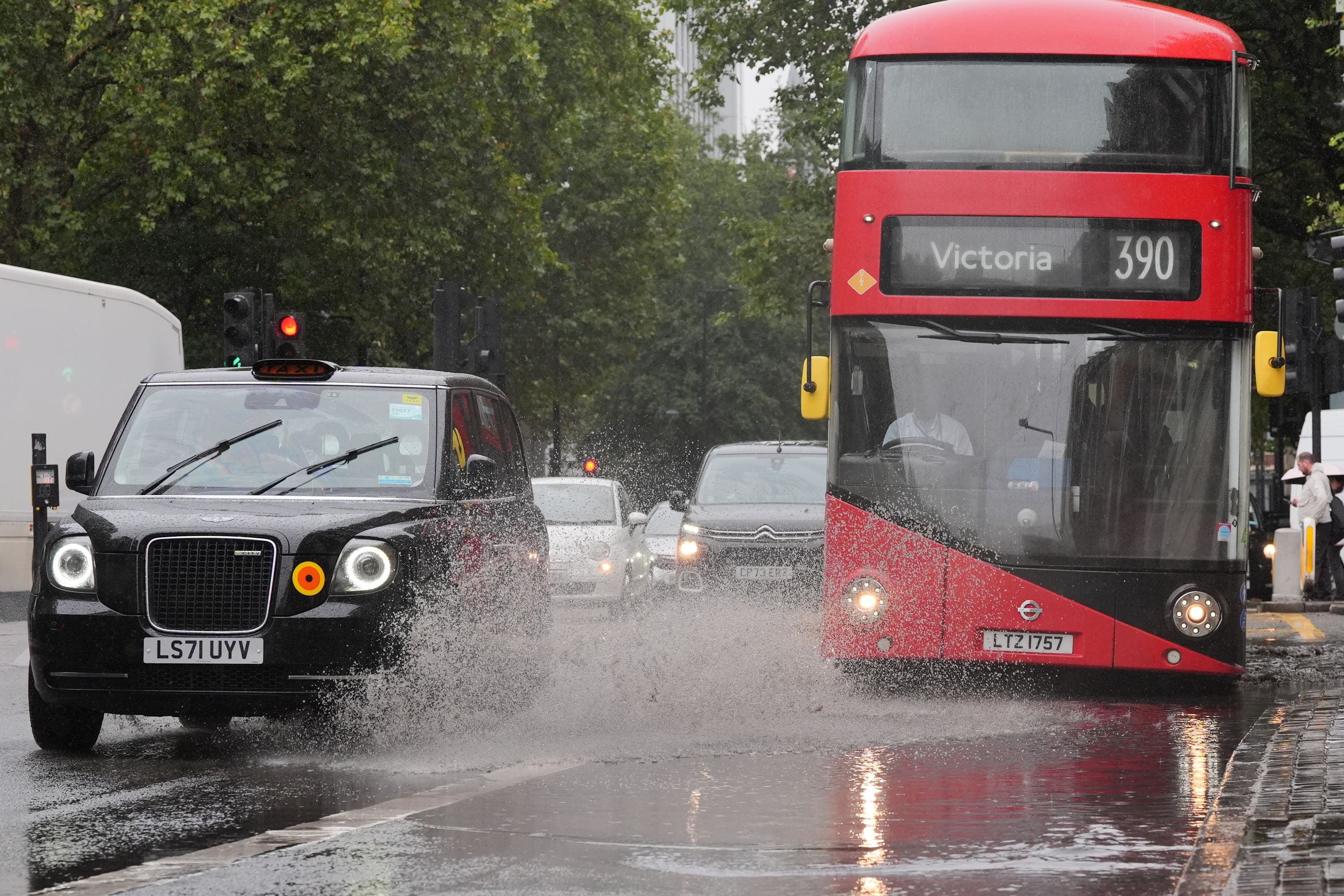 Weather warnings for heavy rain have been issued (Jonathan Brady/PA)