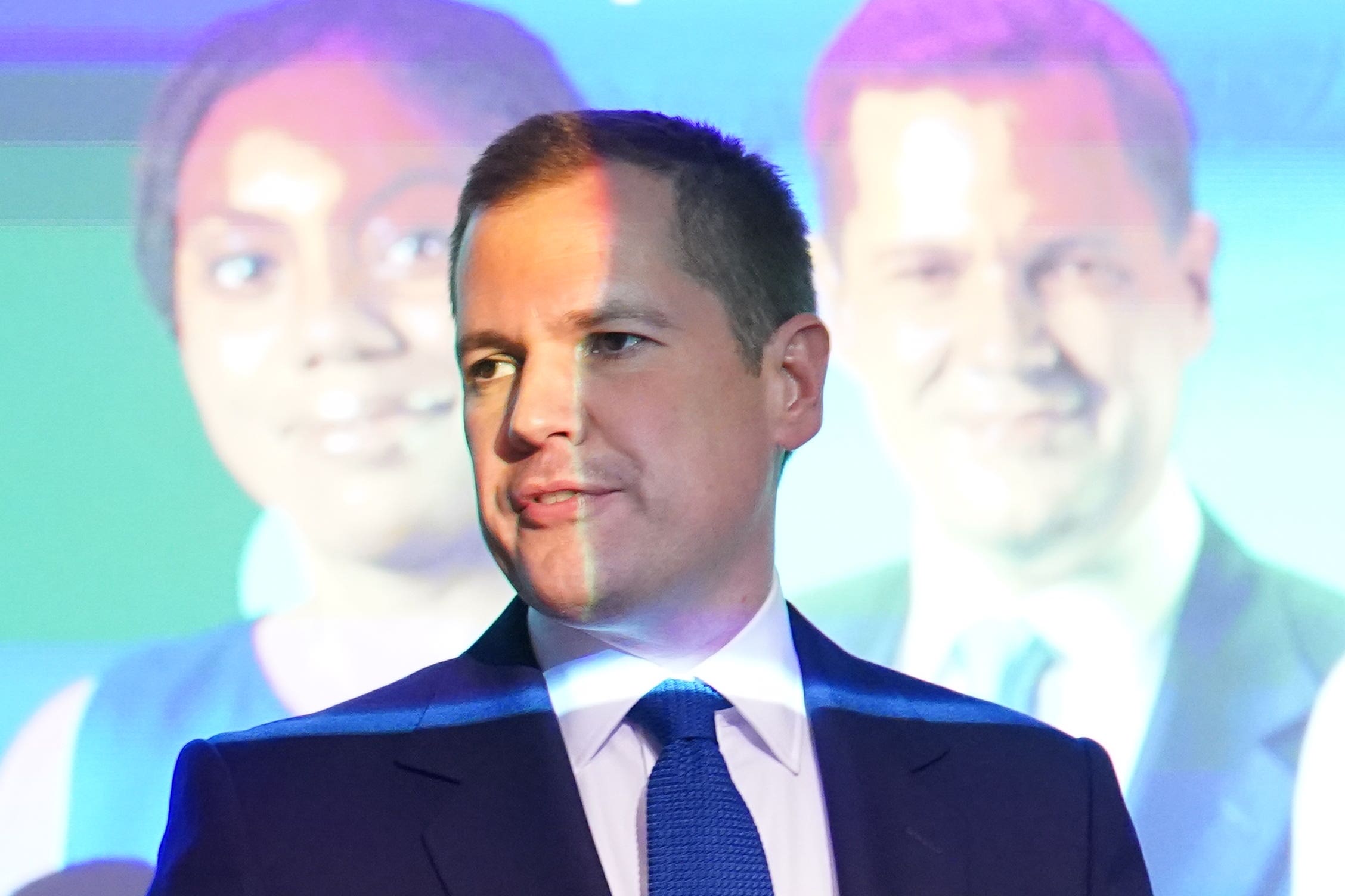 Robert Jenrick at a hustings during the Conservative Party Conference in Birmingham (Stefan Rousseau/PA)