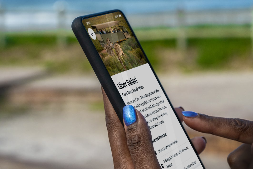 Bookings of the South African safari will be available through the app