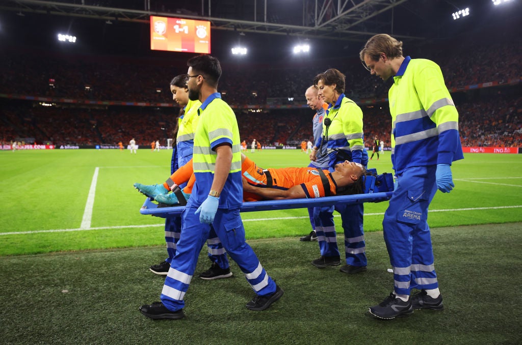 Ake suffered his injury in a Nations League match against Germany