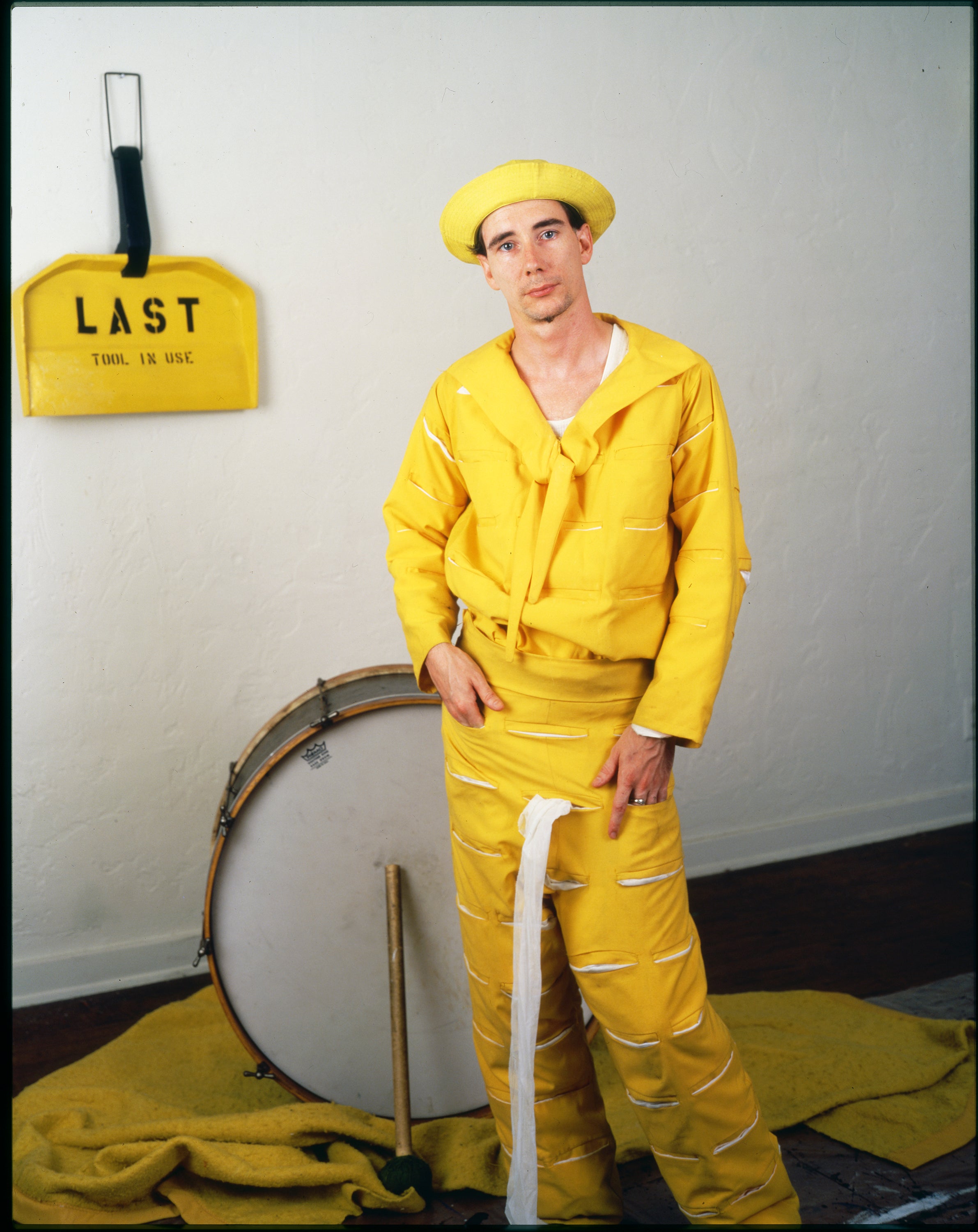 Jim McHugh portrait of Mike Kelley as The Banana Man, c.1983