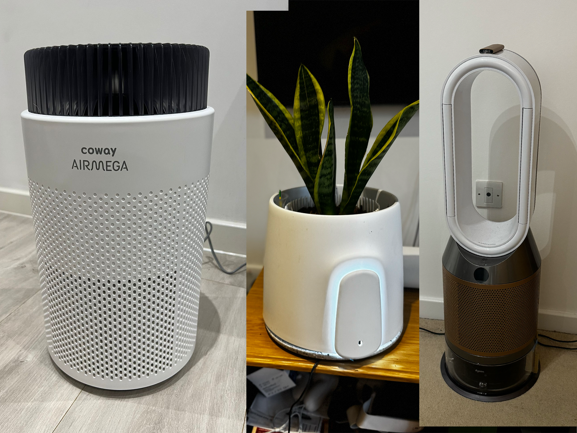 A selection of the air purifiers we’ve tested for this review