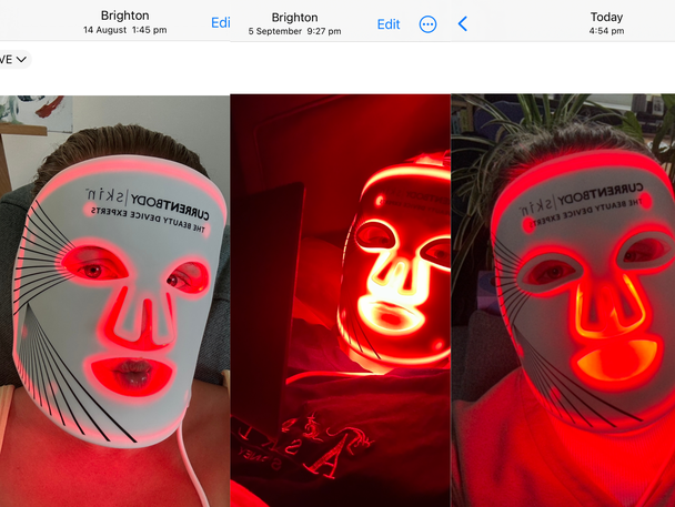 currentbody led face mask six week test review indybest