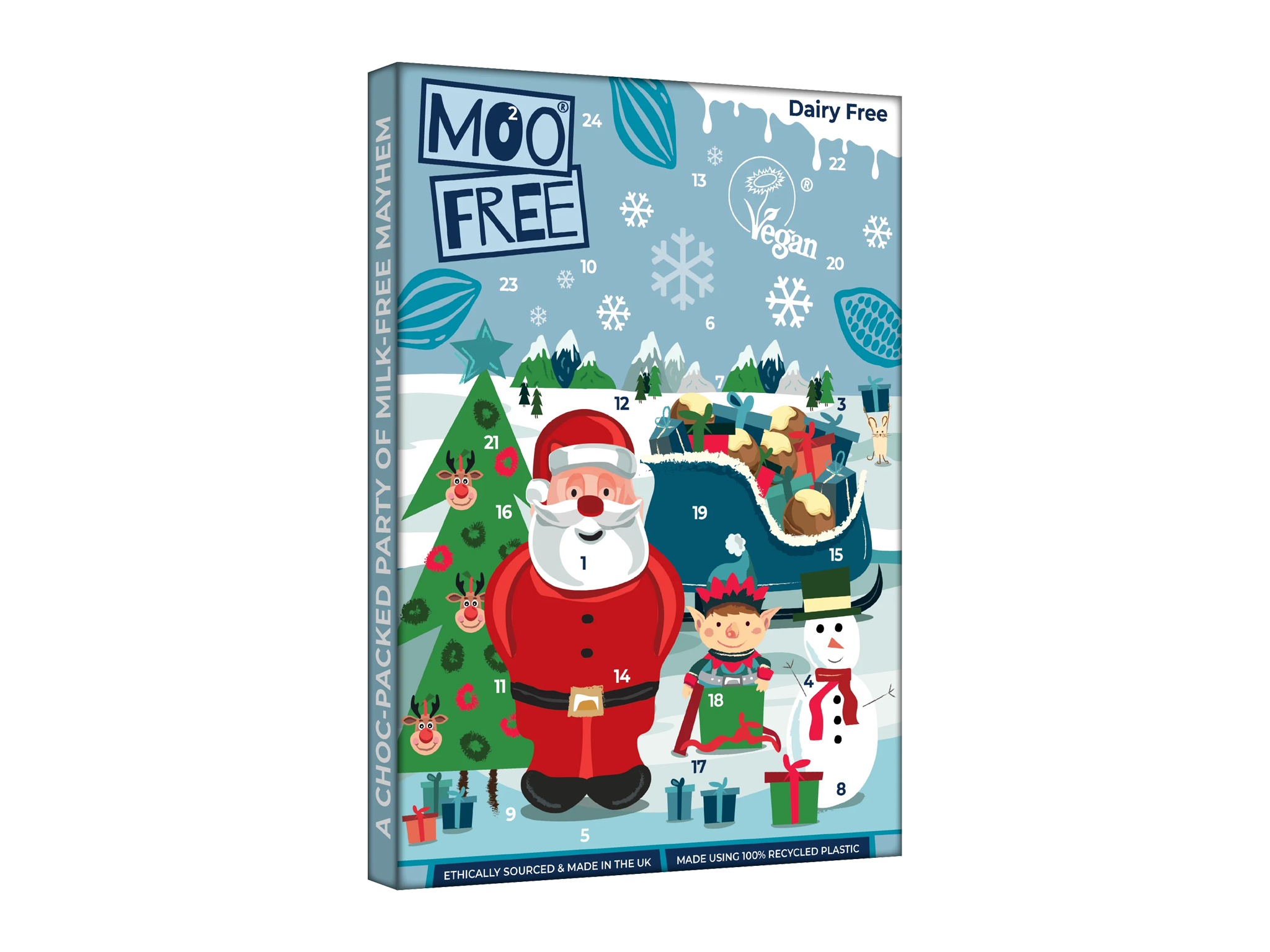 Best vegan advent calendars IndyBest review MooFree Free-From white chocolate advent calendar