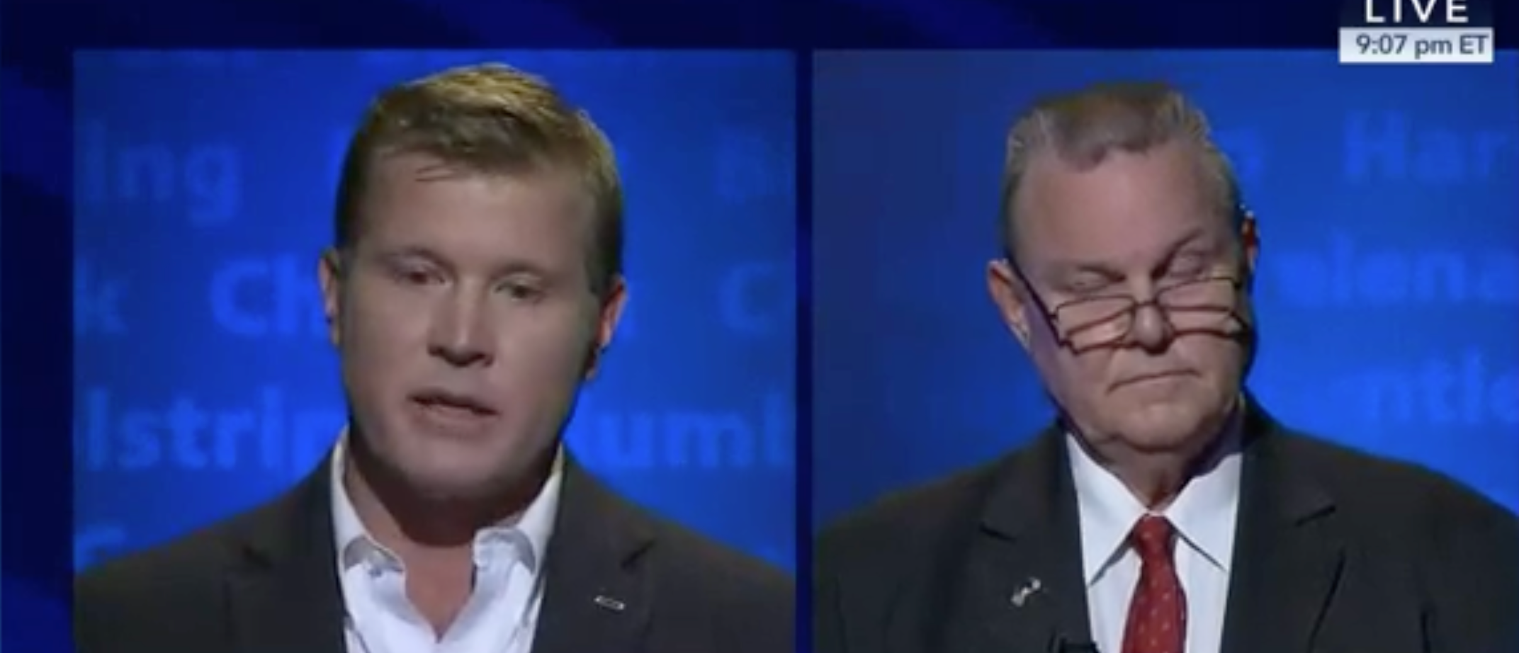 Republican Tim Sheehy (Right) and incumbent Democratic Senator Jon Tester square off in a debate for Montana’s Senate seat