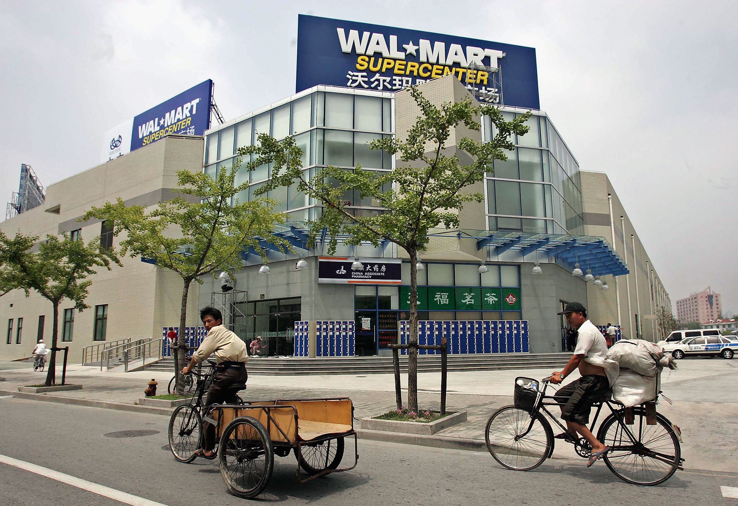 File: A Walmart store in Shanghai, China