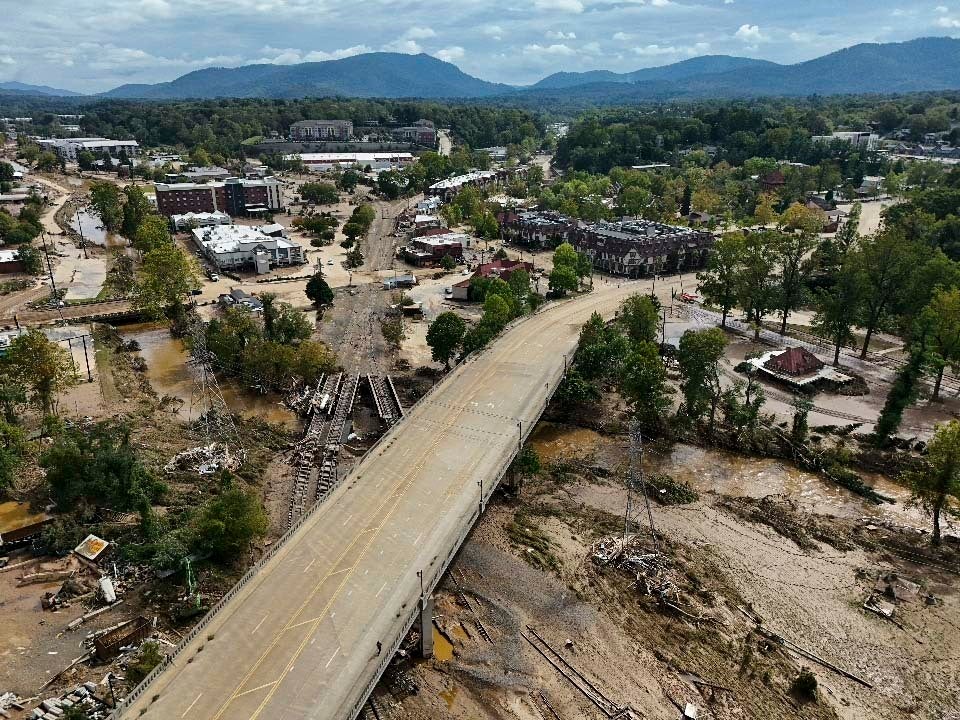 ‘Although Asheville was my home for five years and many of my loved ones still live in the area, I was watching all the destruction play out online, from my flat in London’