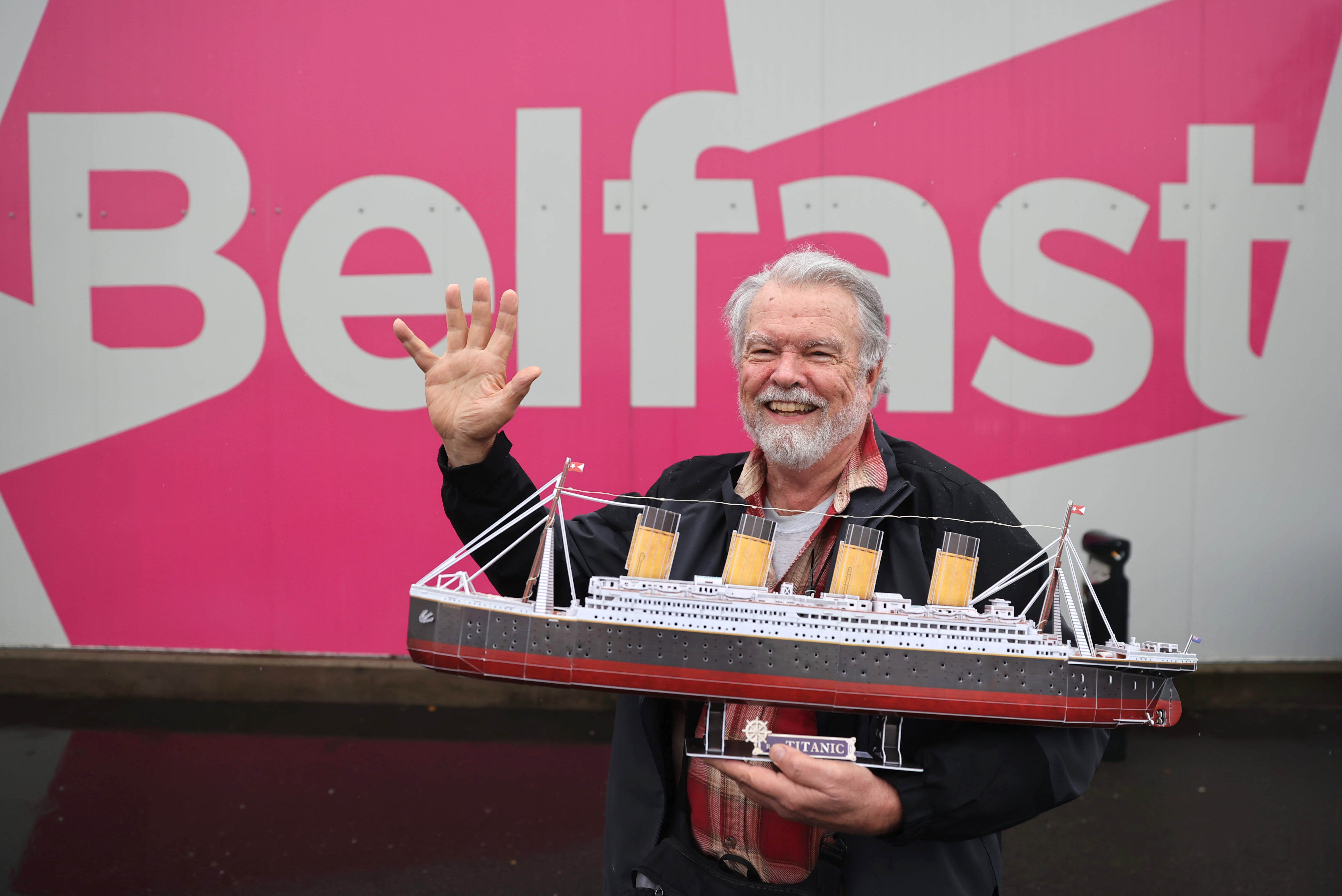 One man, who carried a self-assembled model of the Titanic on board on Monday, said he enjoyed Belfast but was ready for the rest of the cruise