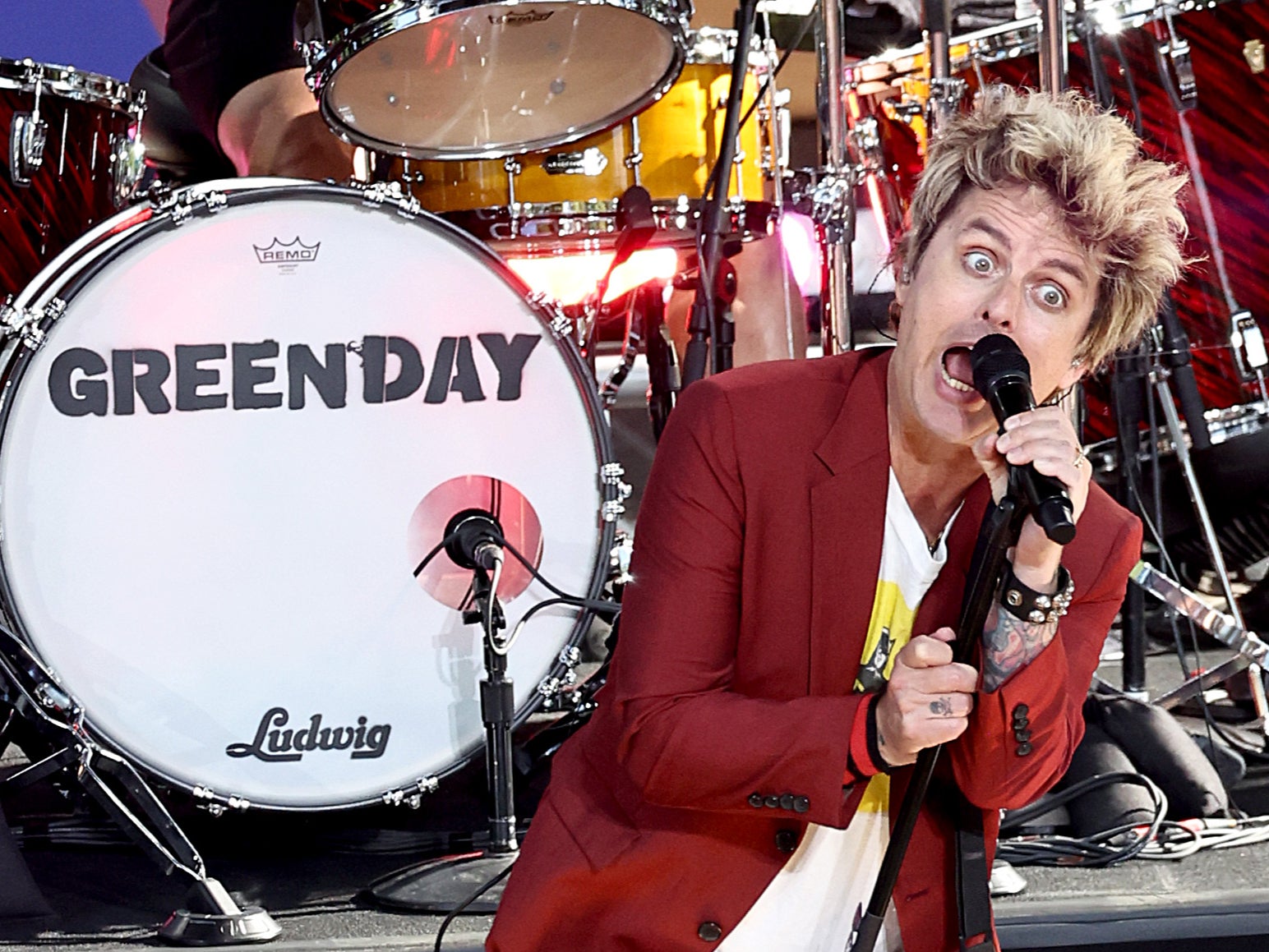 Billie Joe Armstrong’s remarks prompted two Las Vegas radio stations to ban Green Day from their playlists