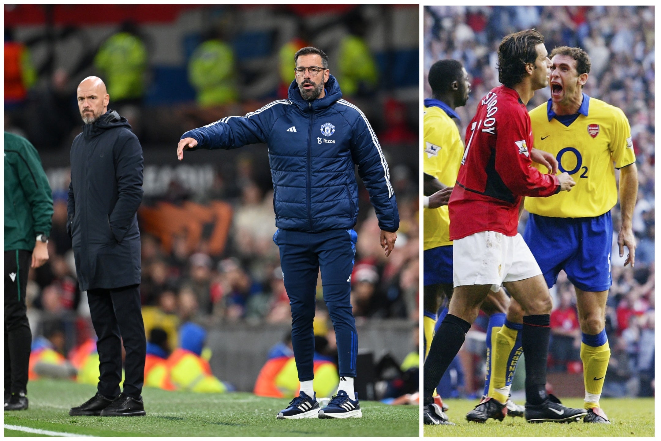 Ruud van Nistelrooy and Martin Keown infamously clashed in September 2003