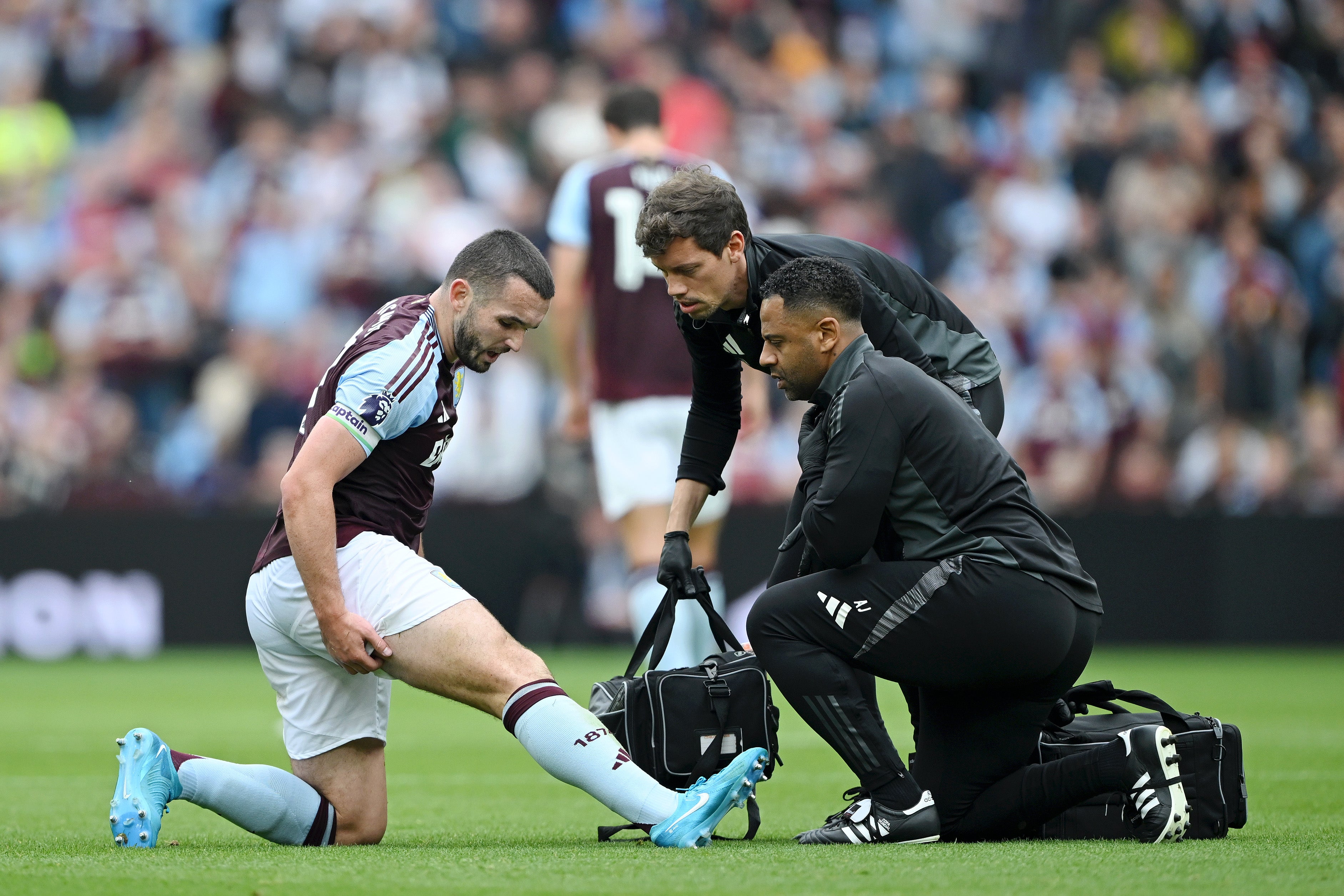 McGinn suffered a hamstring injury in Aston Villa’s win over Wolves