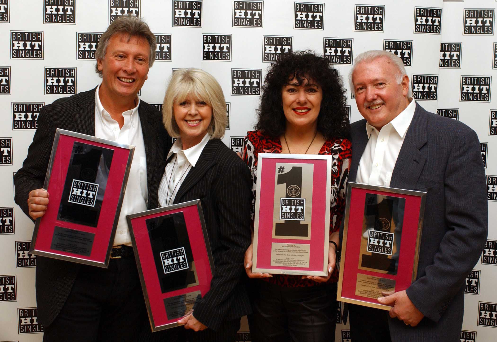 Lee with the rest of Brotherhood Of Man (Myung Jung Kim/PA)