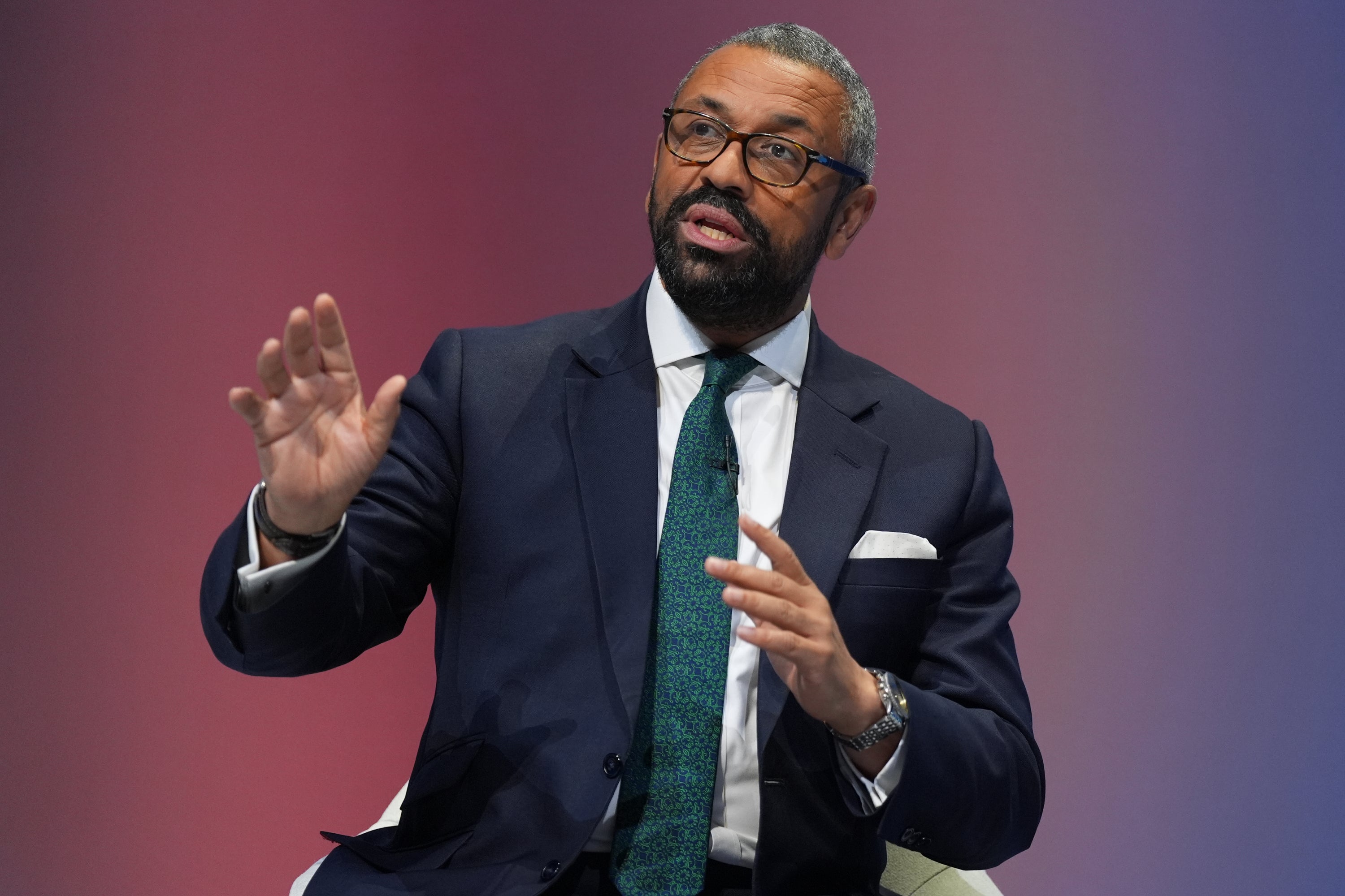 James Cleverly became the first contender to formally launch a leadership bid