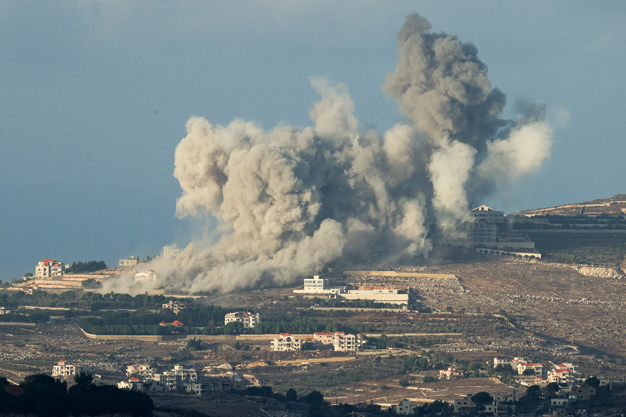 An Israeli airstrike on a village in southern Lebanon on Tuesday