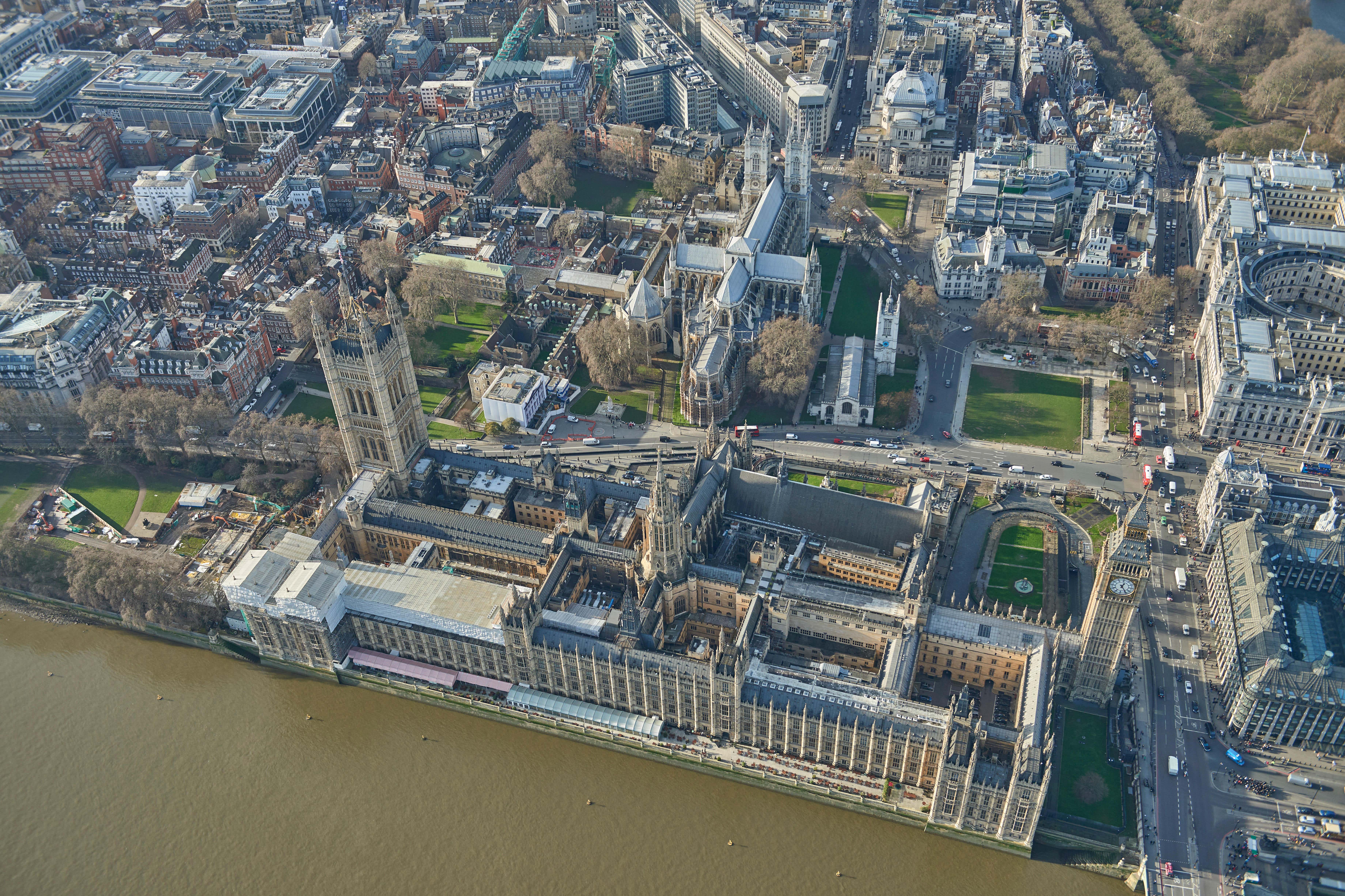 A man was arrested after he was found with a bow and arrow in his car near the Houses of Parliament (Alamy/PA)