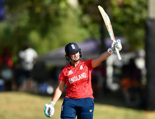 England’s Alice Capsey will play in her second Women’s T20 World Cup this month