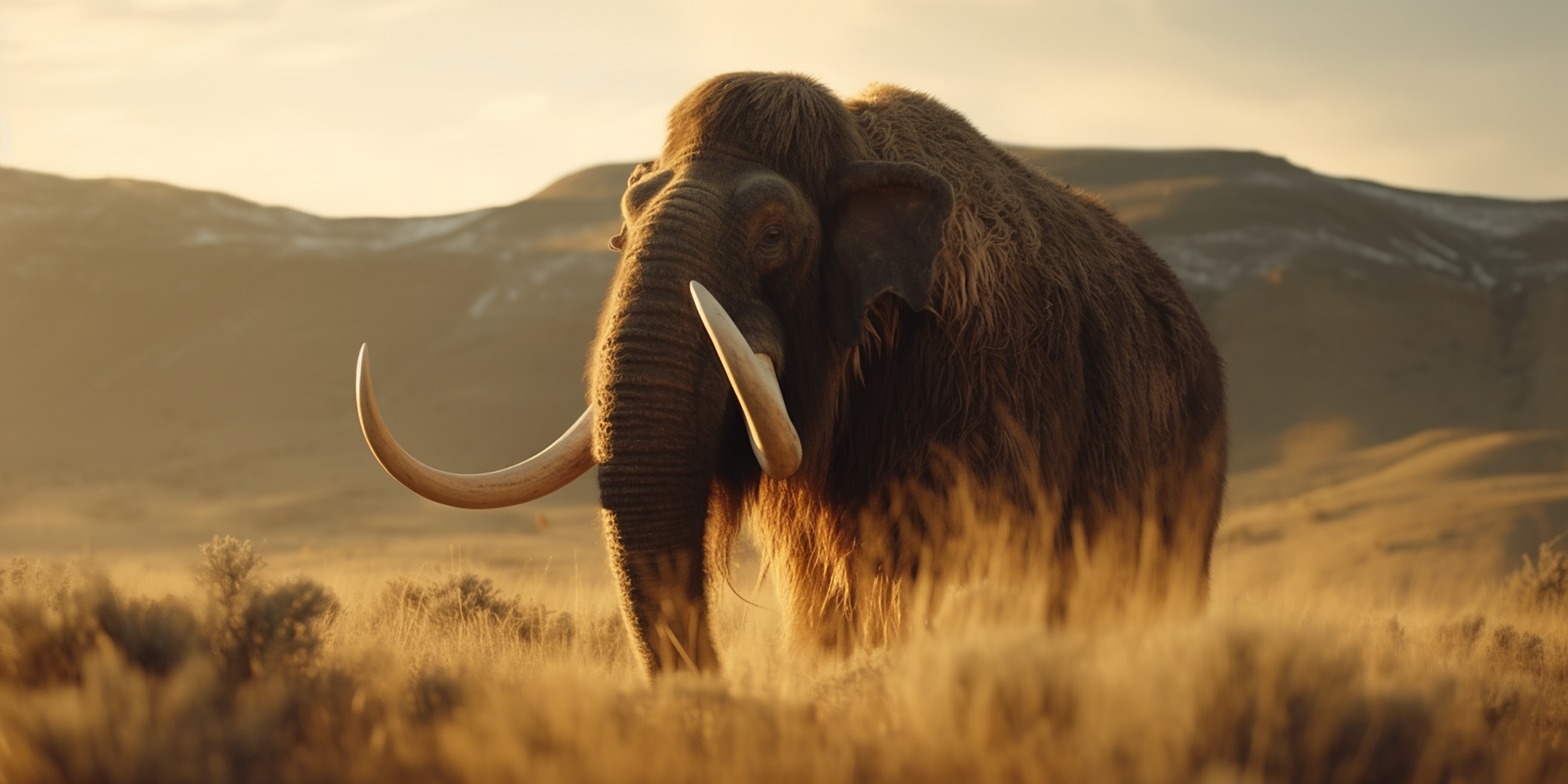 An artist’s impression of the woolly mammoth