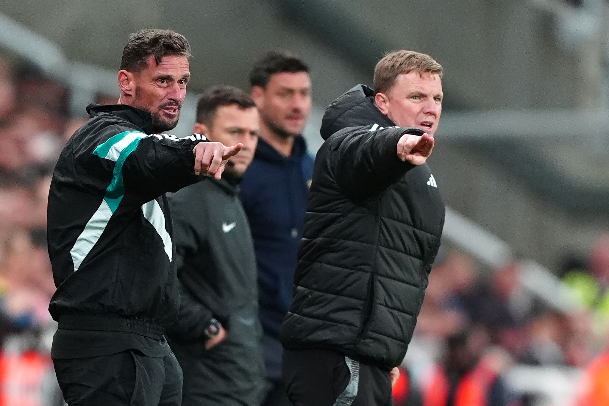 Newcastle boss Eddie Howe was frustrated with his side’s attacking play in their Carabao Cup third round victory over AFC Wimbledon (Owen Humphreys/PA)