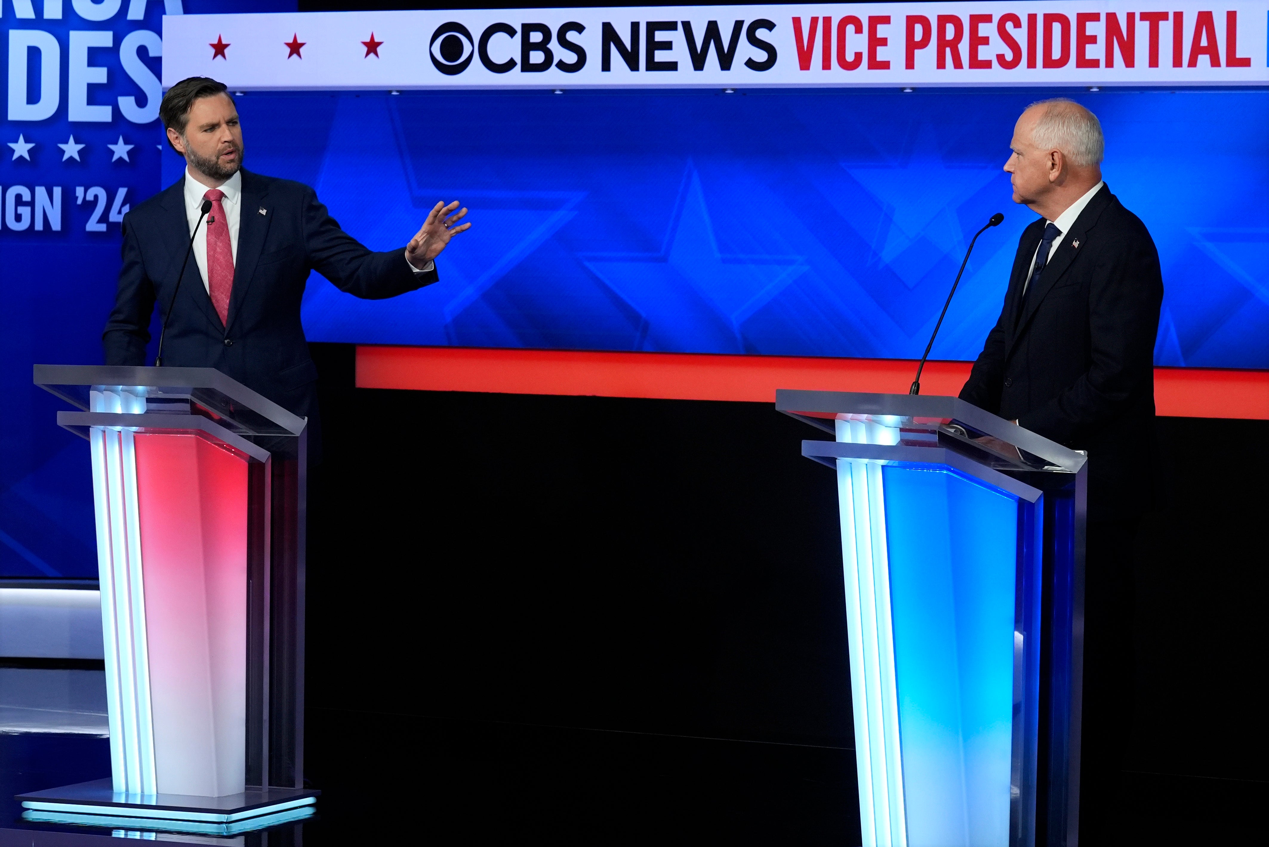 The vice presidential nominees exchanged few barbs in what turned out to be a relatively cordial debate in New York City on Tuesday