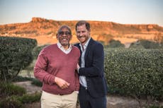 Prince Harry opens up to Lesotho royalty while sitting around bonfire on solo trip