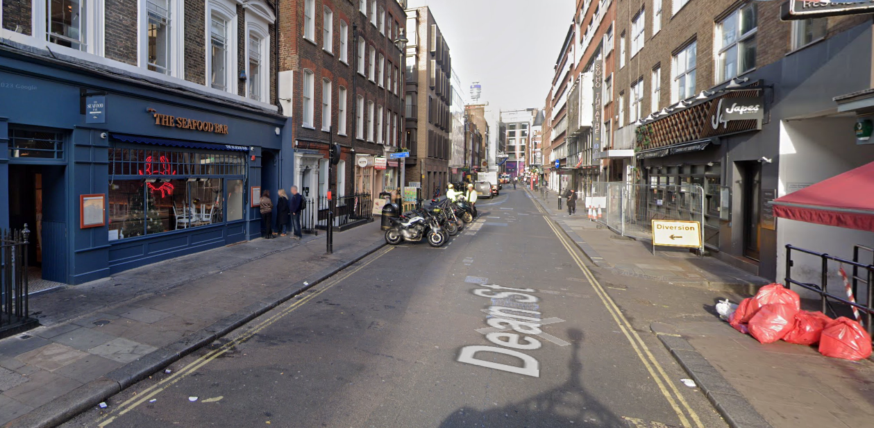 The bullet hit the window of the car just after 10am as the car was stationary in traffic on Dean Street in Soho - one minute away from Private Eye’s offices.